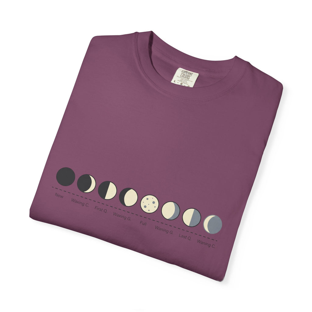 Moon Phase T-Shirt — Lunar Cycle Graphic Tee