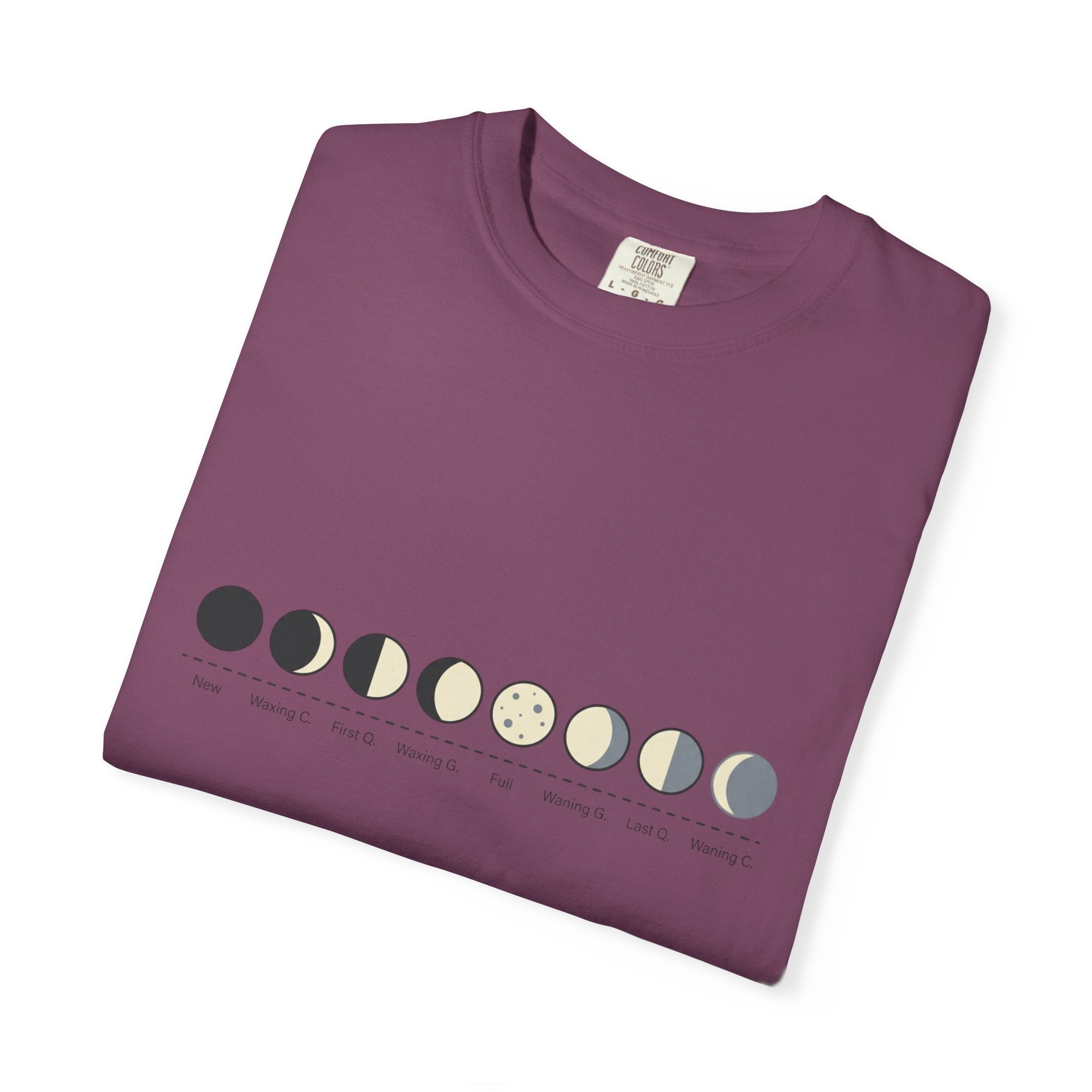 Moon Phase T-Shirt — Lunar Cycle Graphic Tee