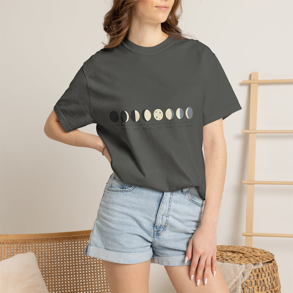 Moon Phase T-Shirt — Lunar Cycle Graphic Tee