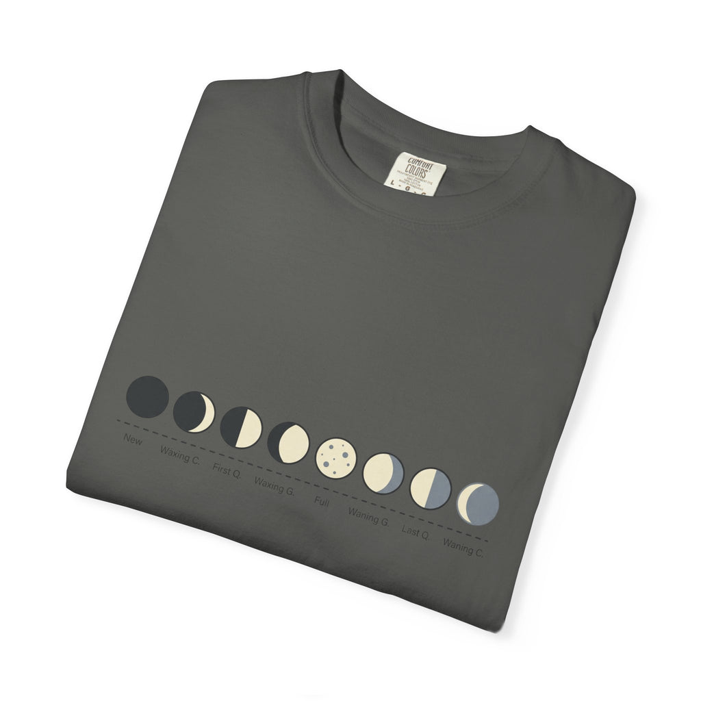 Moon Phase T-Shirt — Lunar Cycle Graphic Tee