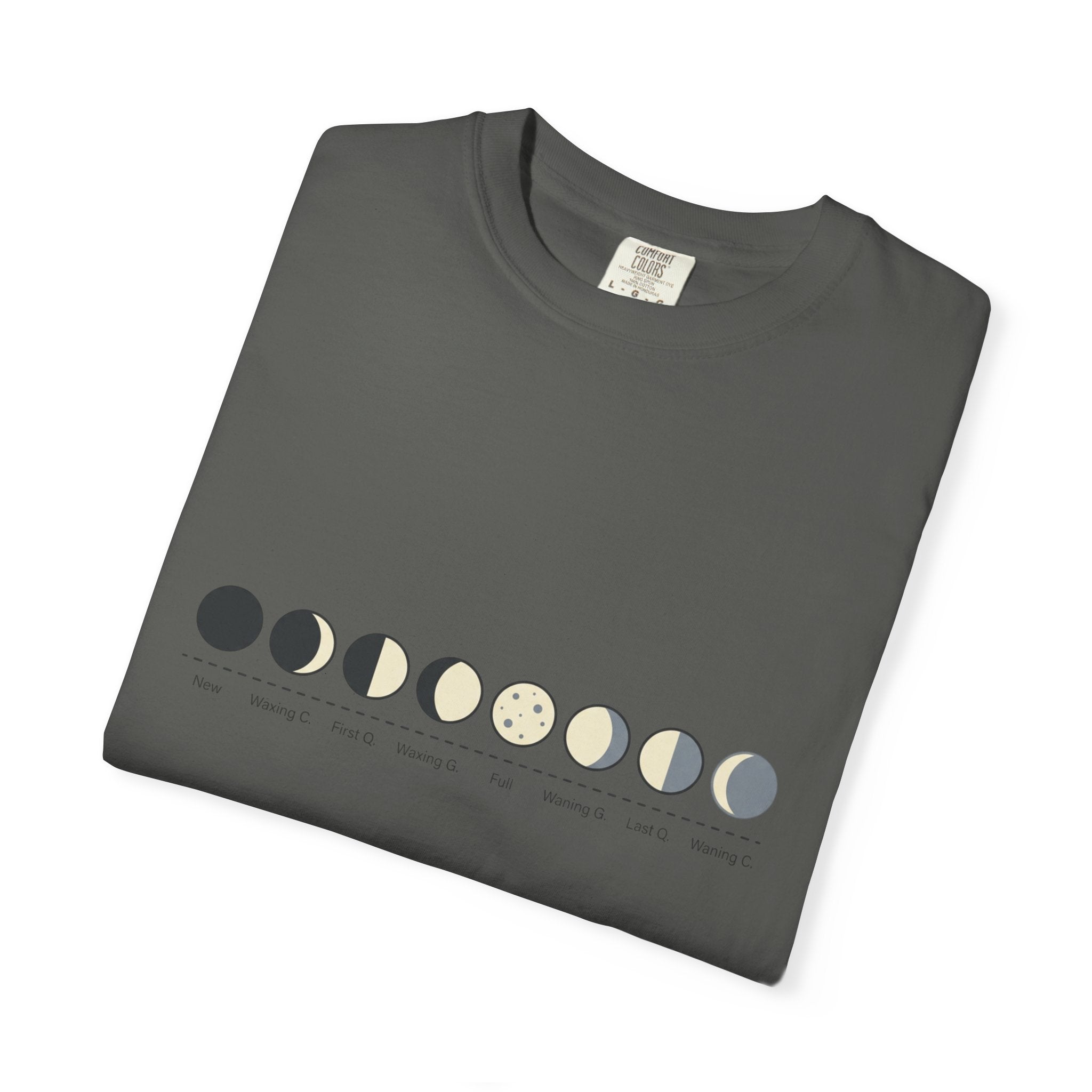 Moon Phase T-Shirt — Lunar Cycle Graphic Tee