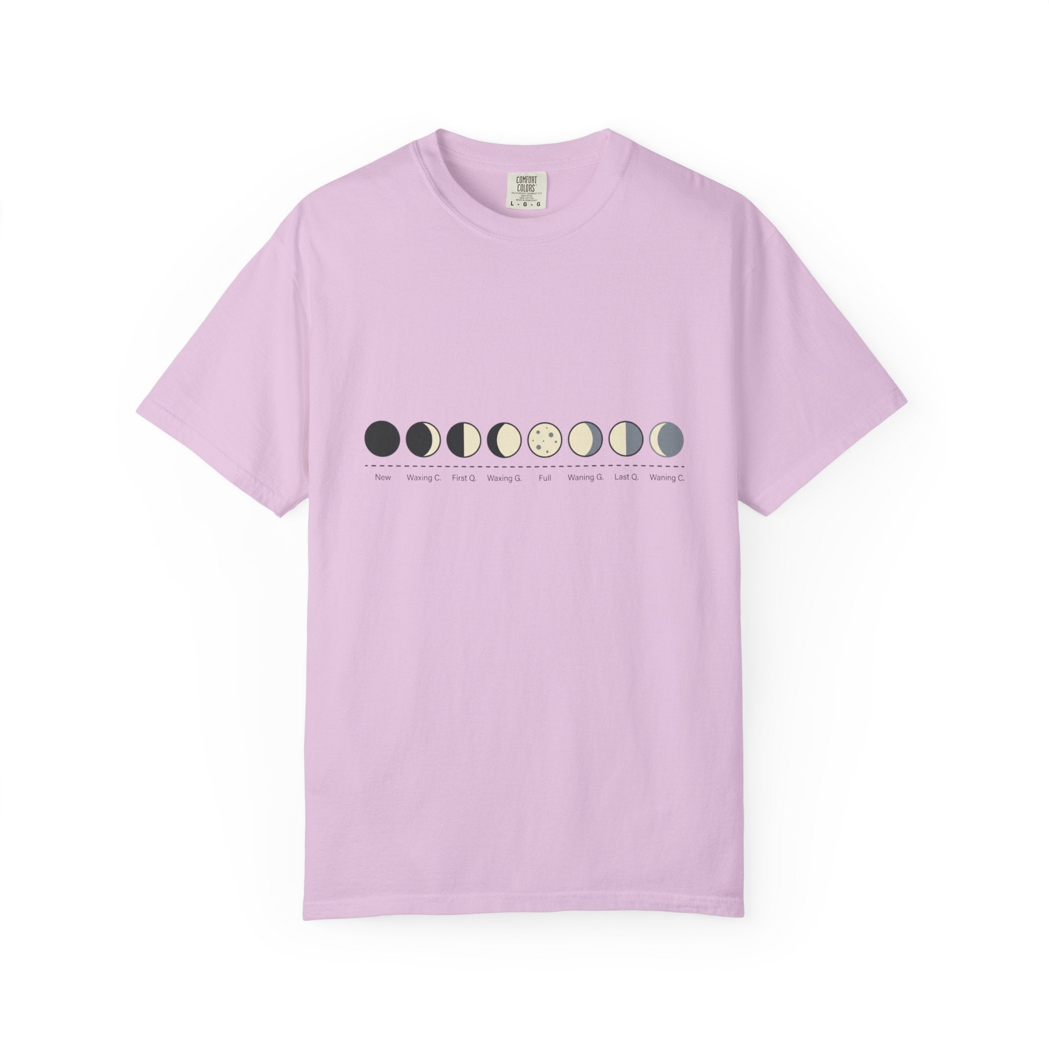 Moon Phase T-Shirt — Lunar Cycle Graphic Tee