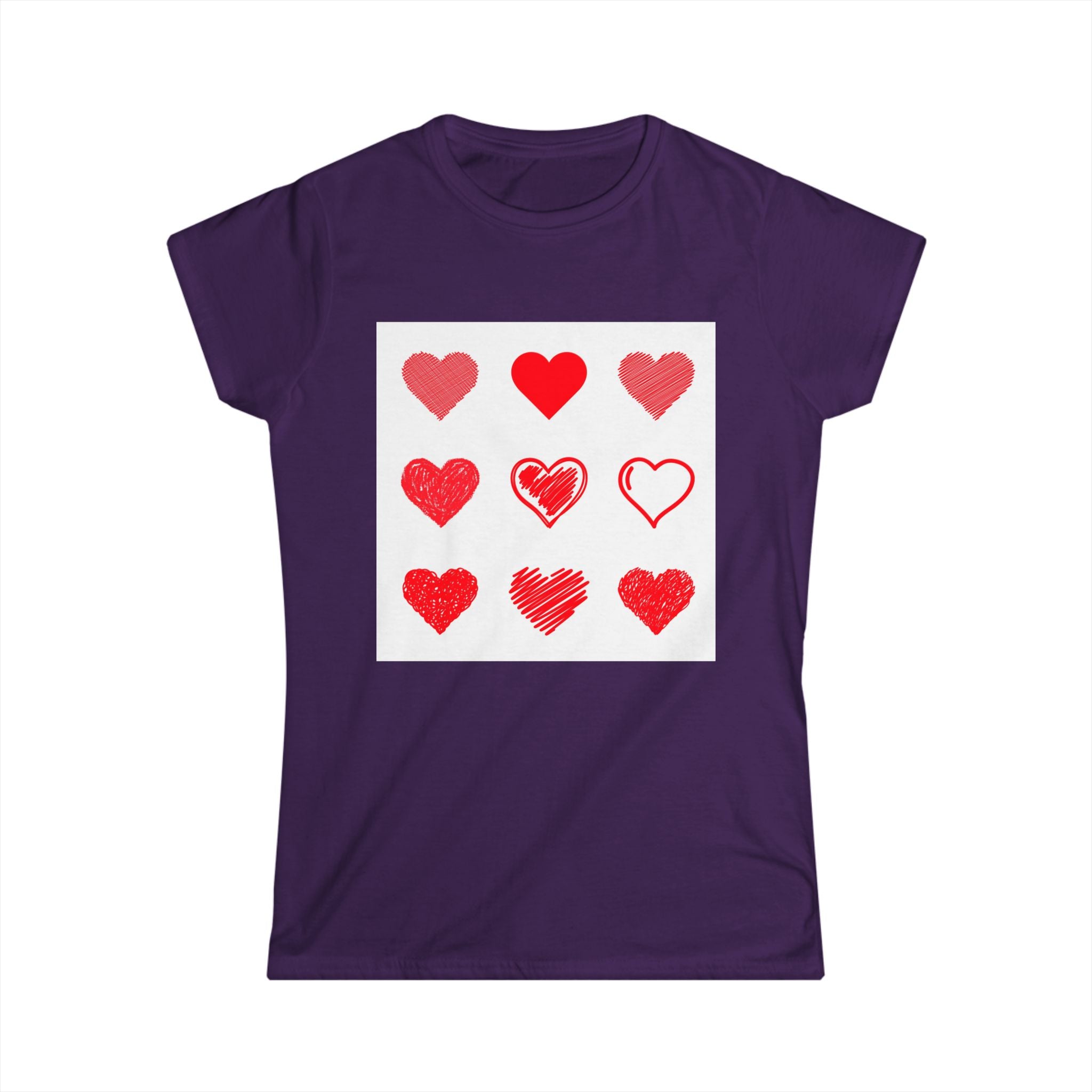 Women's Softstyle Tee — Minimal White Crewneck T-Shirt