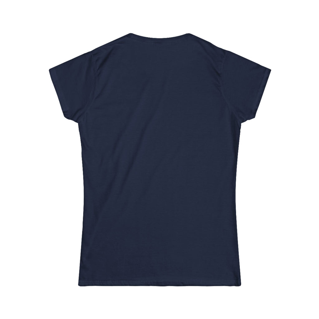 Women's Softstyle Tee — Minimal White Crewneck T-Shirt