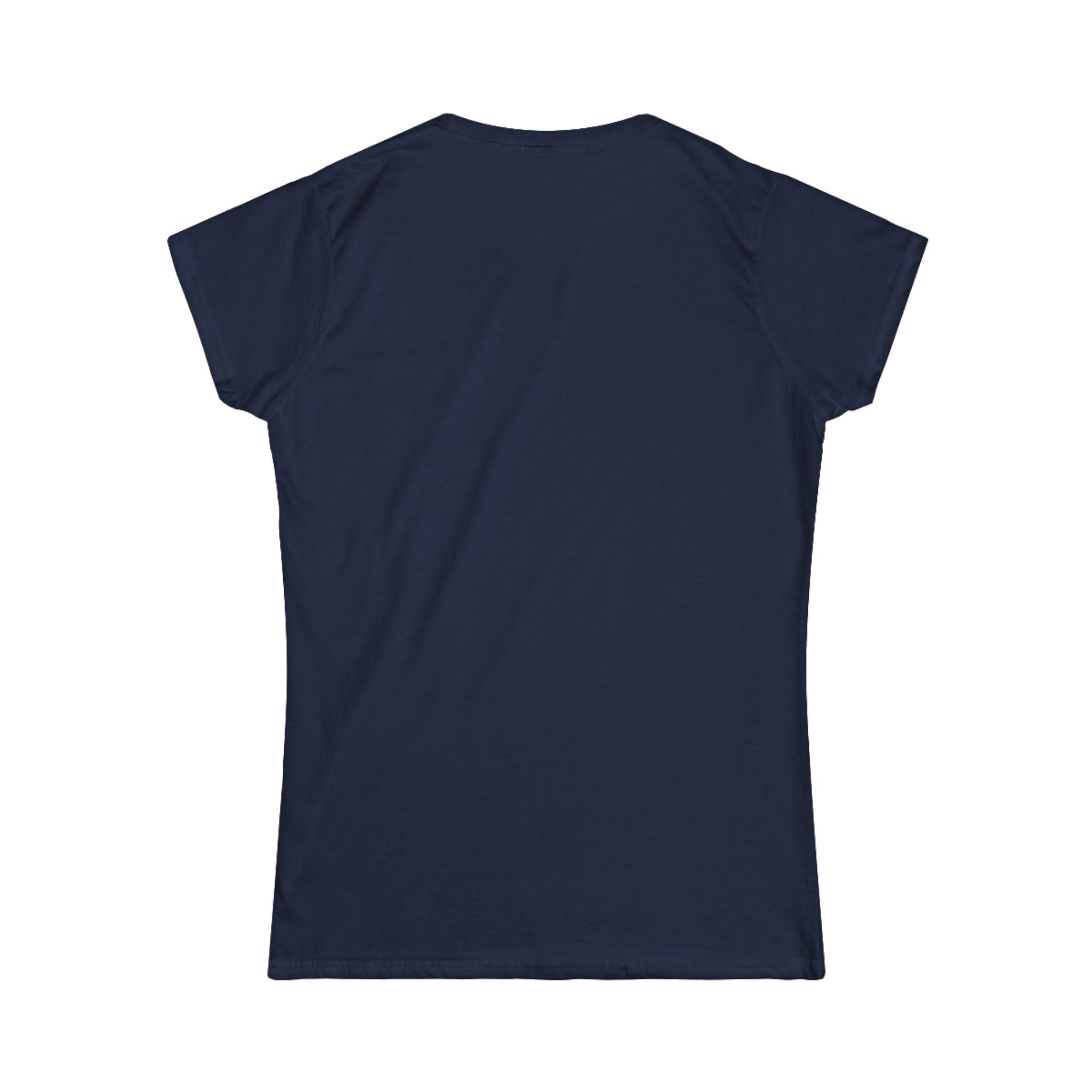 Women's Softstyle Tee — Minimal White Crewneck T-Shirt