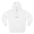 Juniper Floral Hoodie — Blue Botanical Three-Panel Fleece Sweatshirt