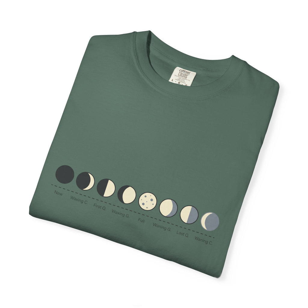 Moon Phase T-Shirt — Lunar Cycle Graphic Tee