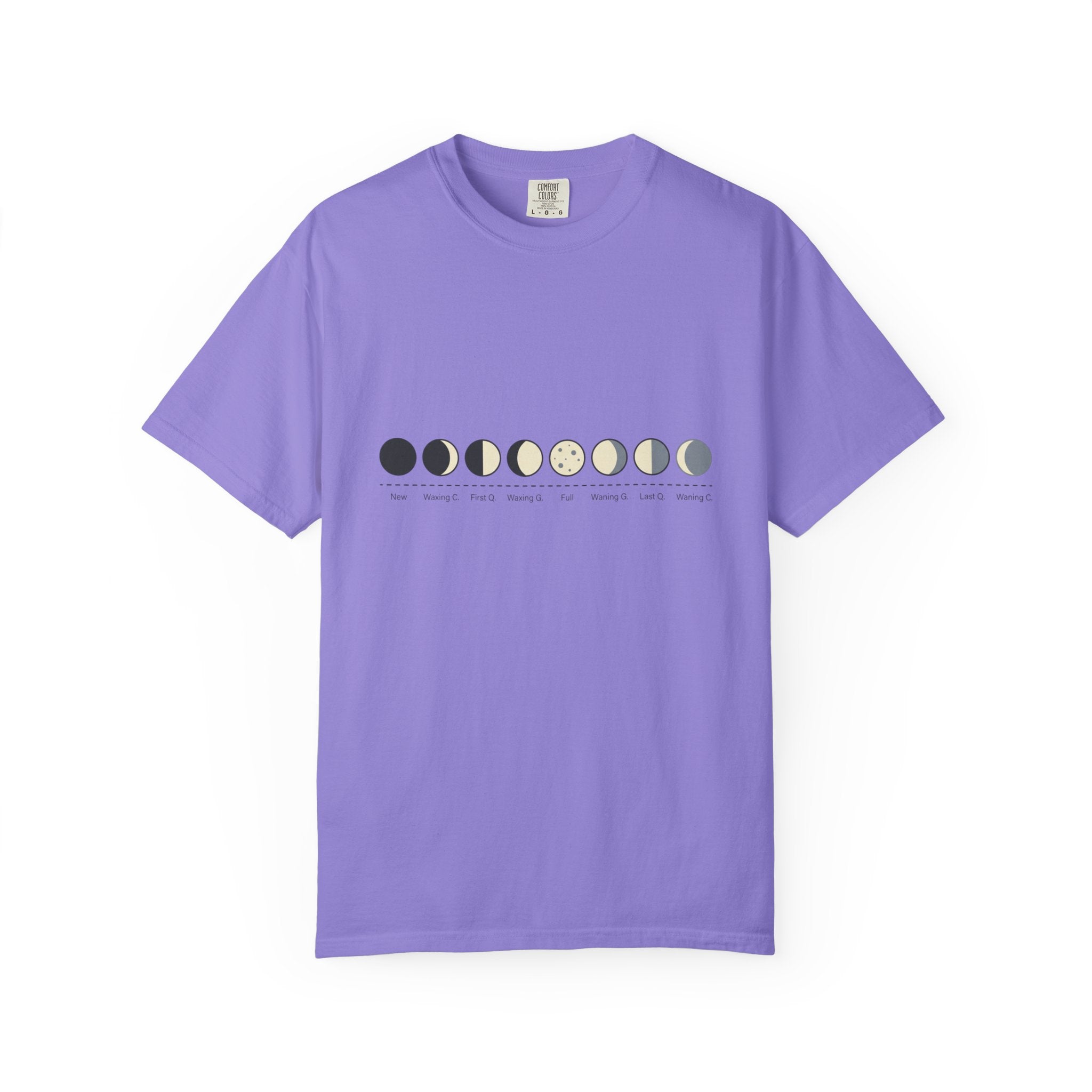 Moon Phase T-Shirt — Lunar Cycle Graphic Tee