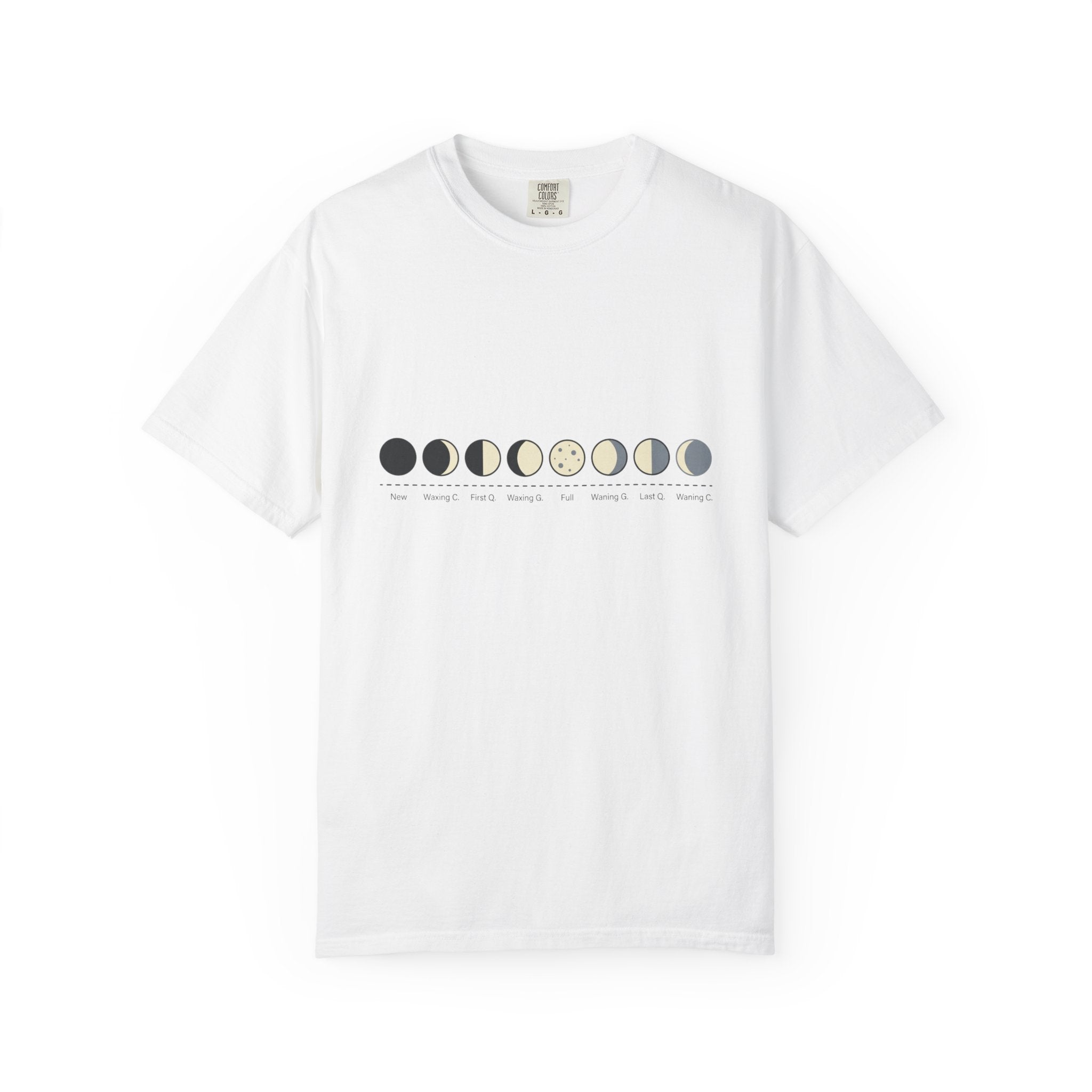 Moon Phase T-Shirt — Lunar Cycle Graphic Tee