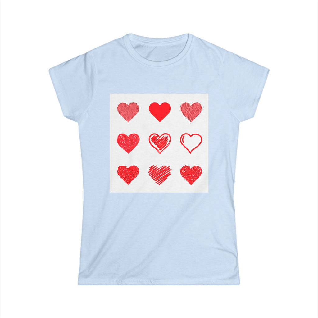 Women's Softstyle Tee — Minimal White Crewneck T-Shirt