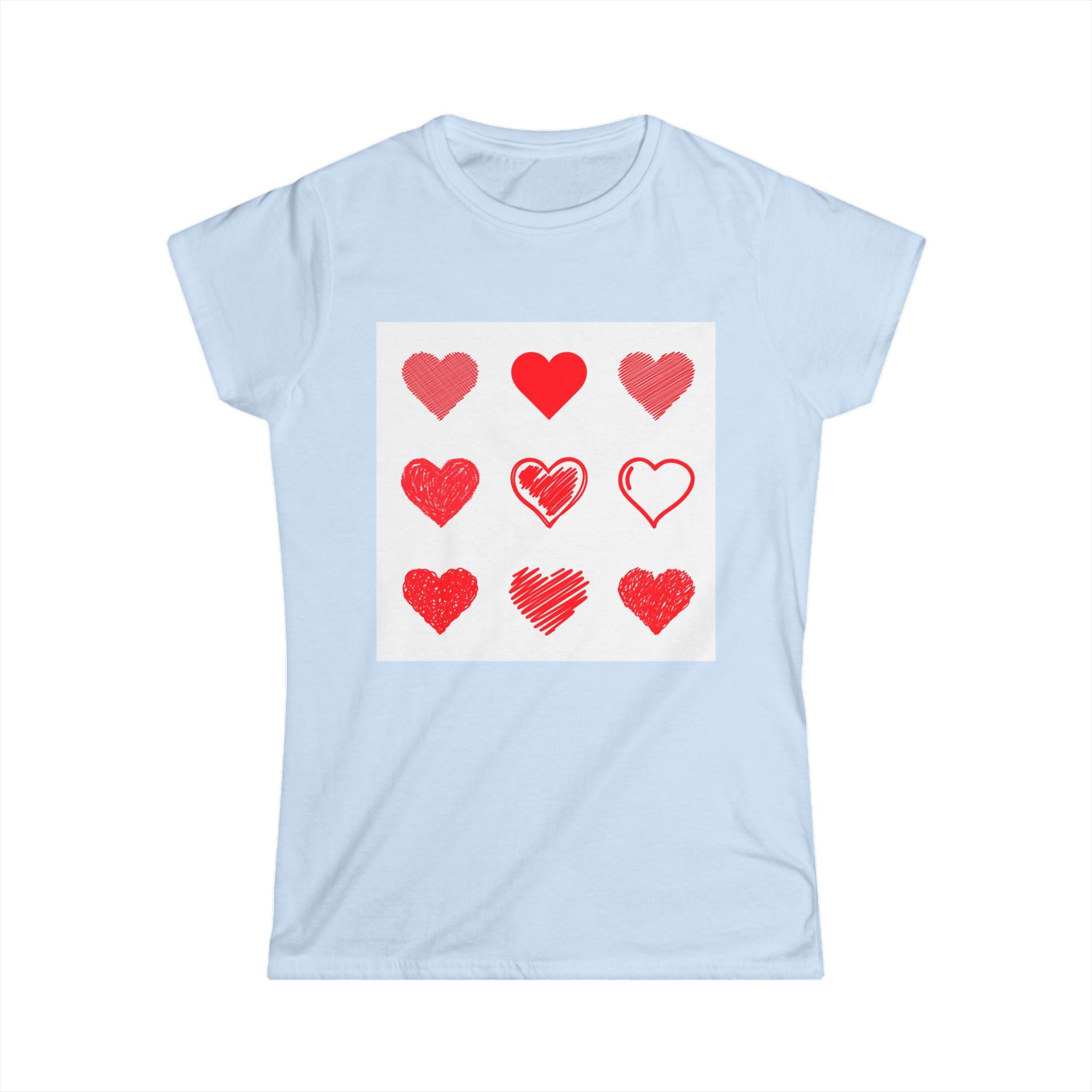 Women's Softstyle Tee — Minimal White Crewneck T-Shirt