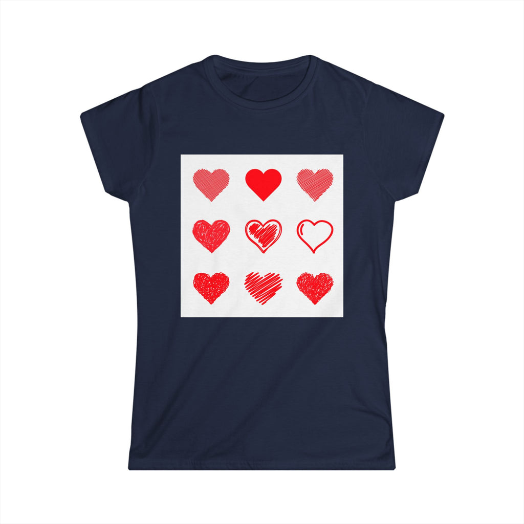 Women's Softstyle Tee — Minimal White Crewneck T-Shirt