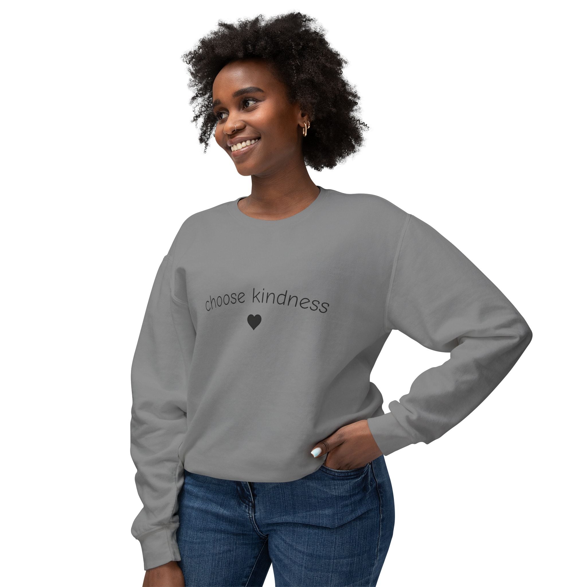 Choose Kindness Sweatshirt — Minimal Heart Crewneck