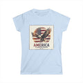America Eagle T-Shirt — 'America Celebrating Freedom' Patriotic Women's Tee