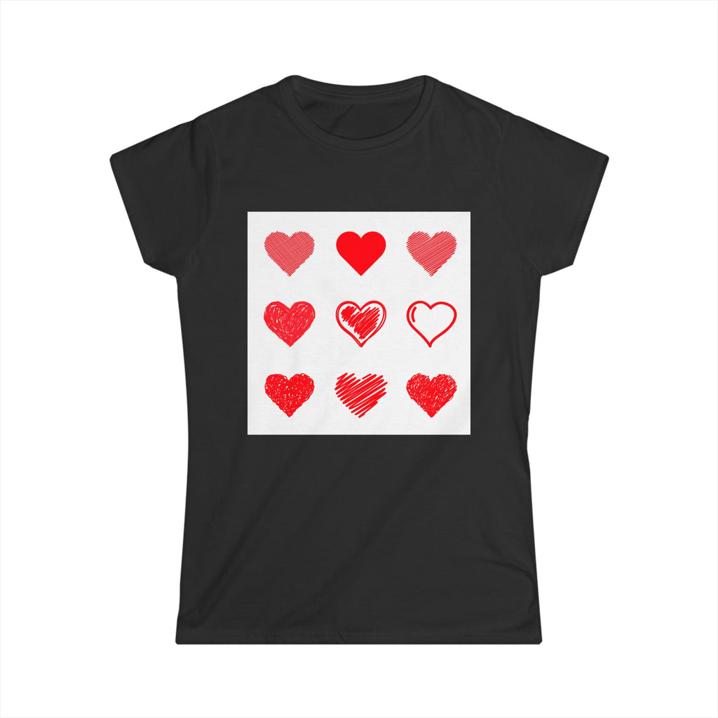 Women's Softstyle Tee — Minimal White Crewneck T-Shirt