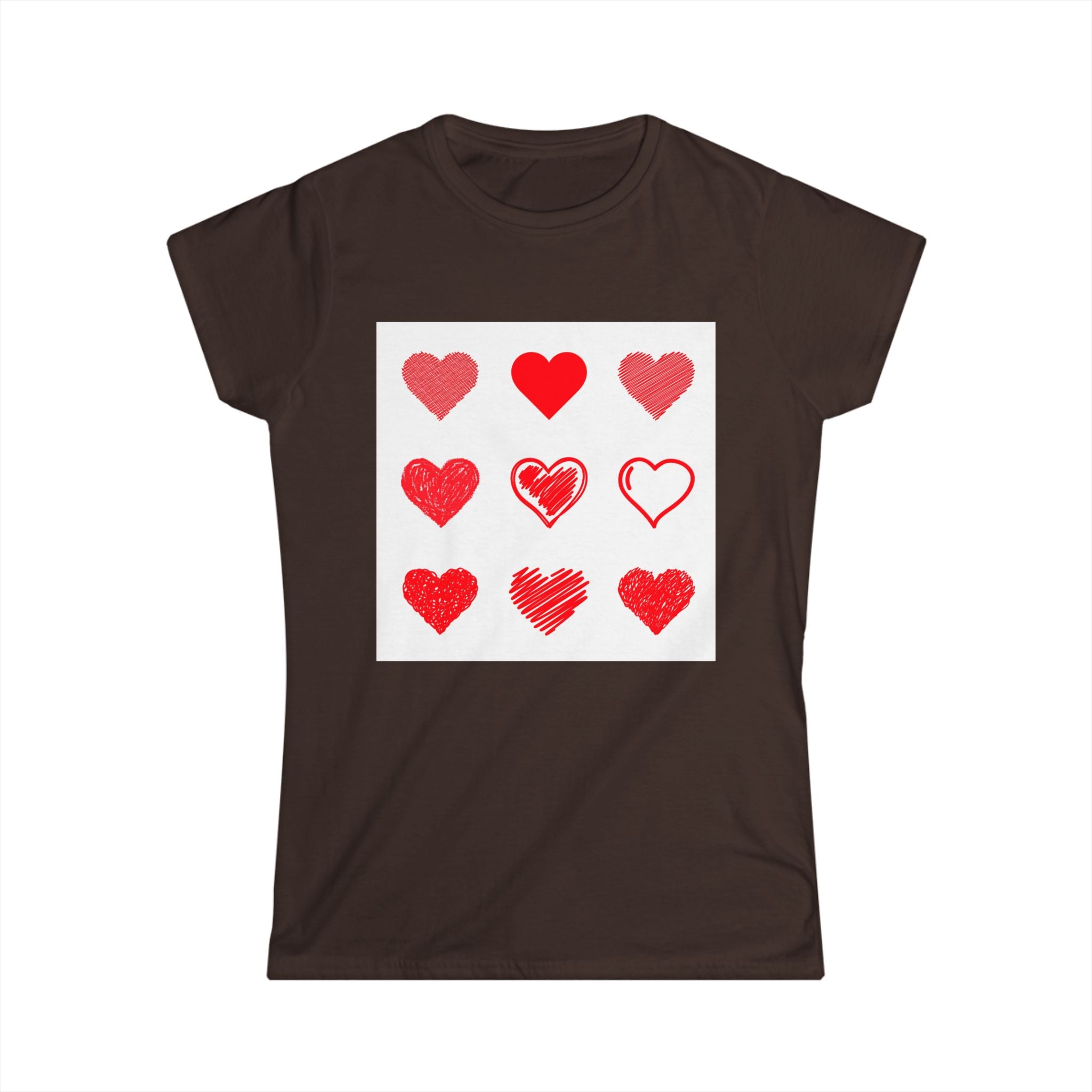 Women's Softstyle Tee — Minimal White Crewneck T-Shirt