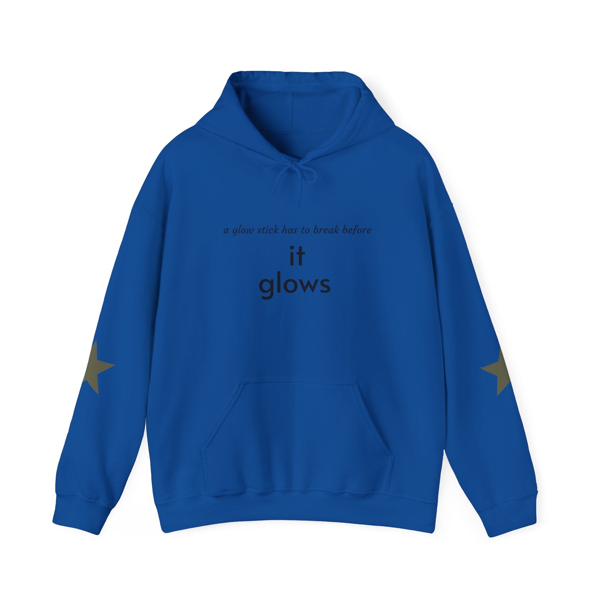 Faith Over Fear Hoodie — "it glows" Minimal Inspirational Pullover