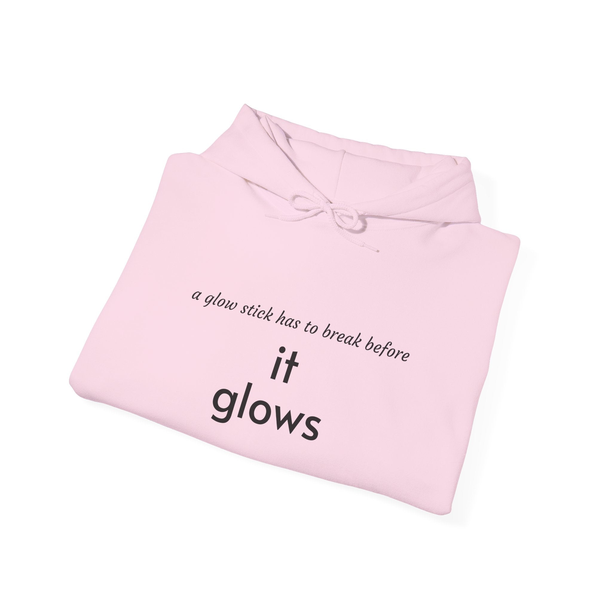 Faith Over Fear Hoodie — "it glows" Minimal Inspirational Pullover