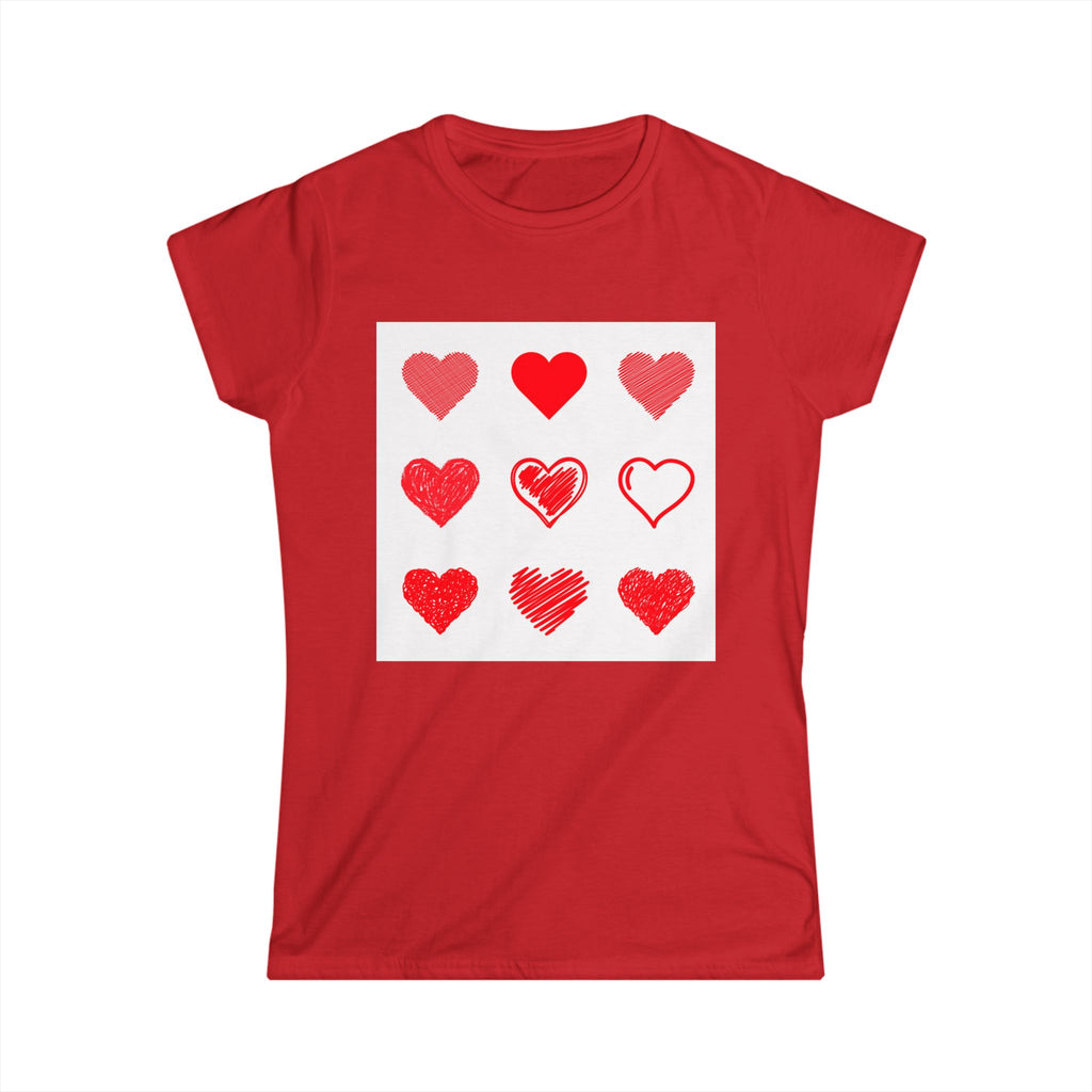 Women's Softstyle Tee — Minimal White Crewneck T-Shirt