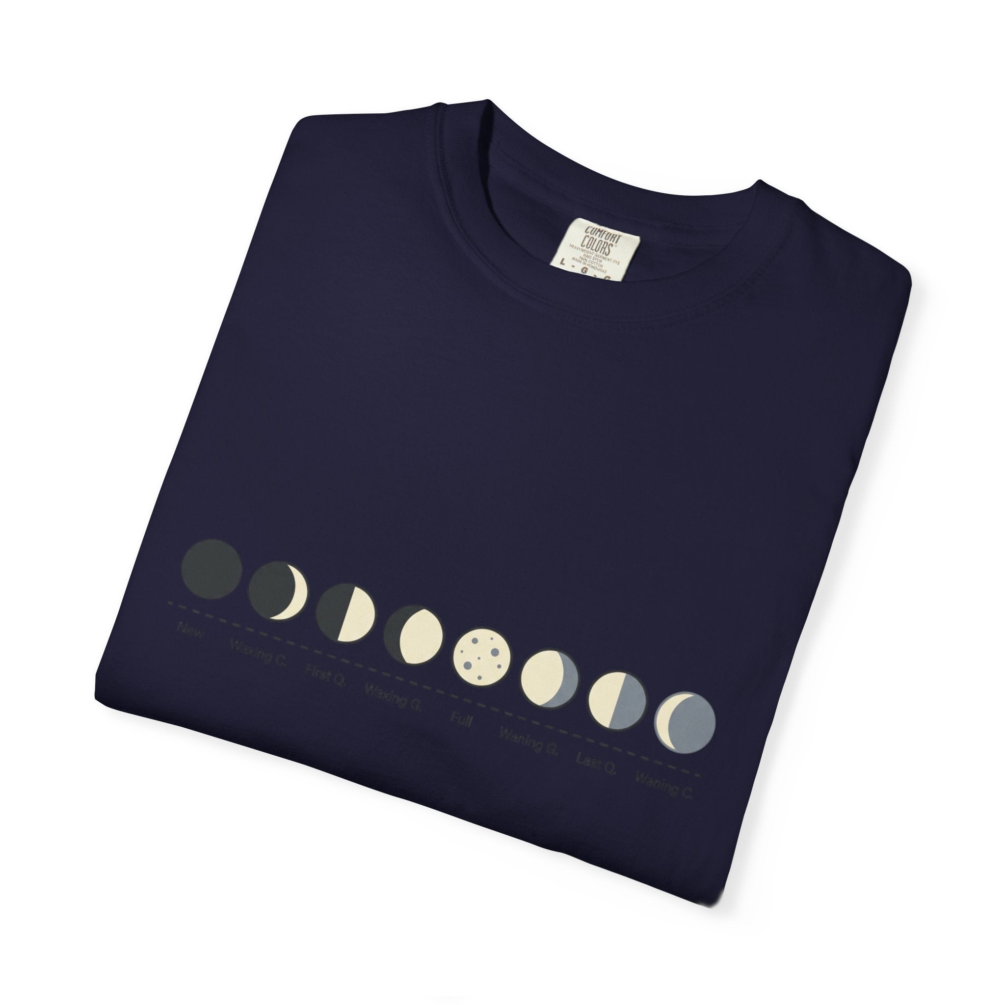 Moon Phase T-Shirt — Lunar Cycle Graphic Tee