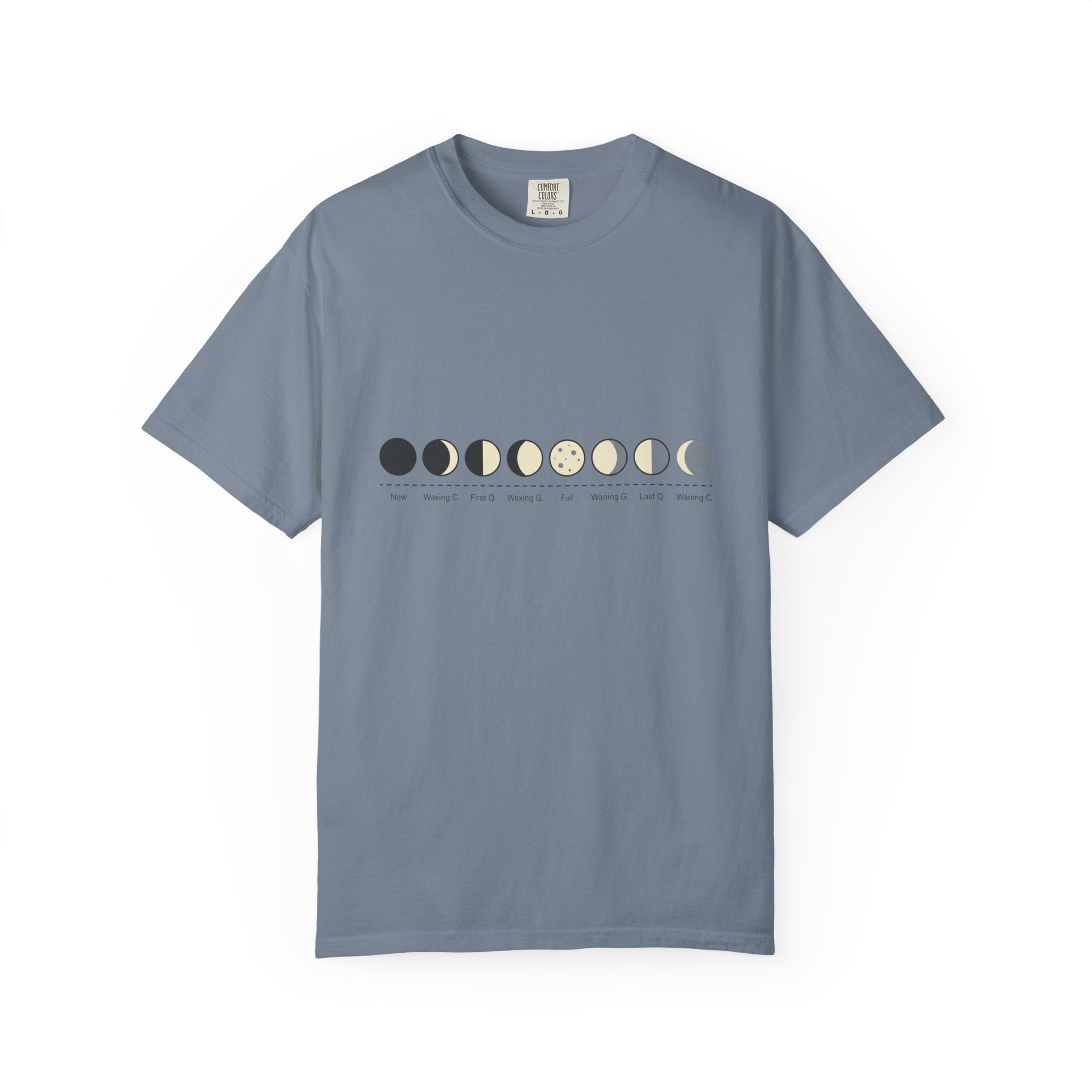 Moon Phase T-Shirt — Lunar Cycle Graphic Tee