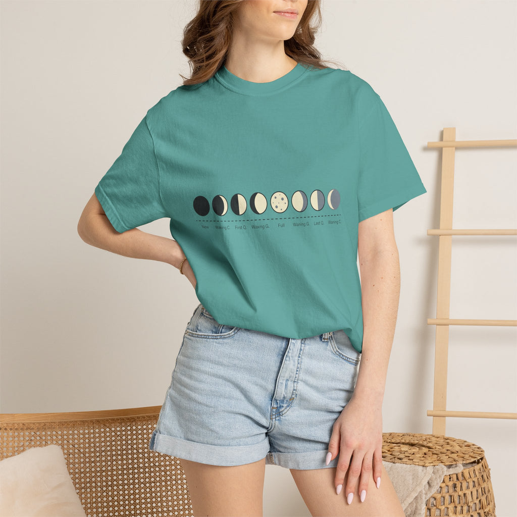 Moon Phase T-Shirt — Lunar Cycle Graphic Tee