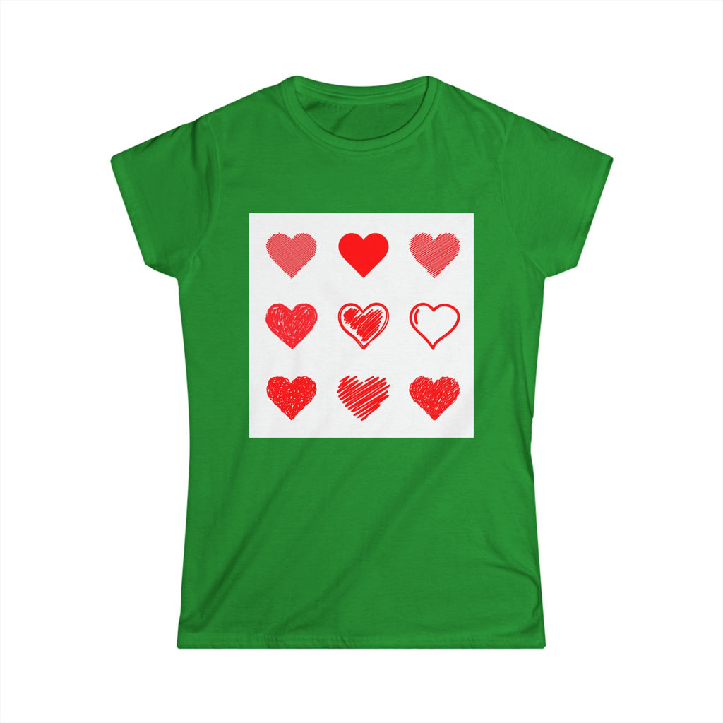 Women's Softstyle Tee — Minimal White Crewneck T-Shirt