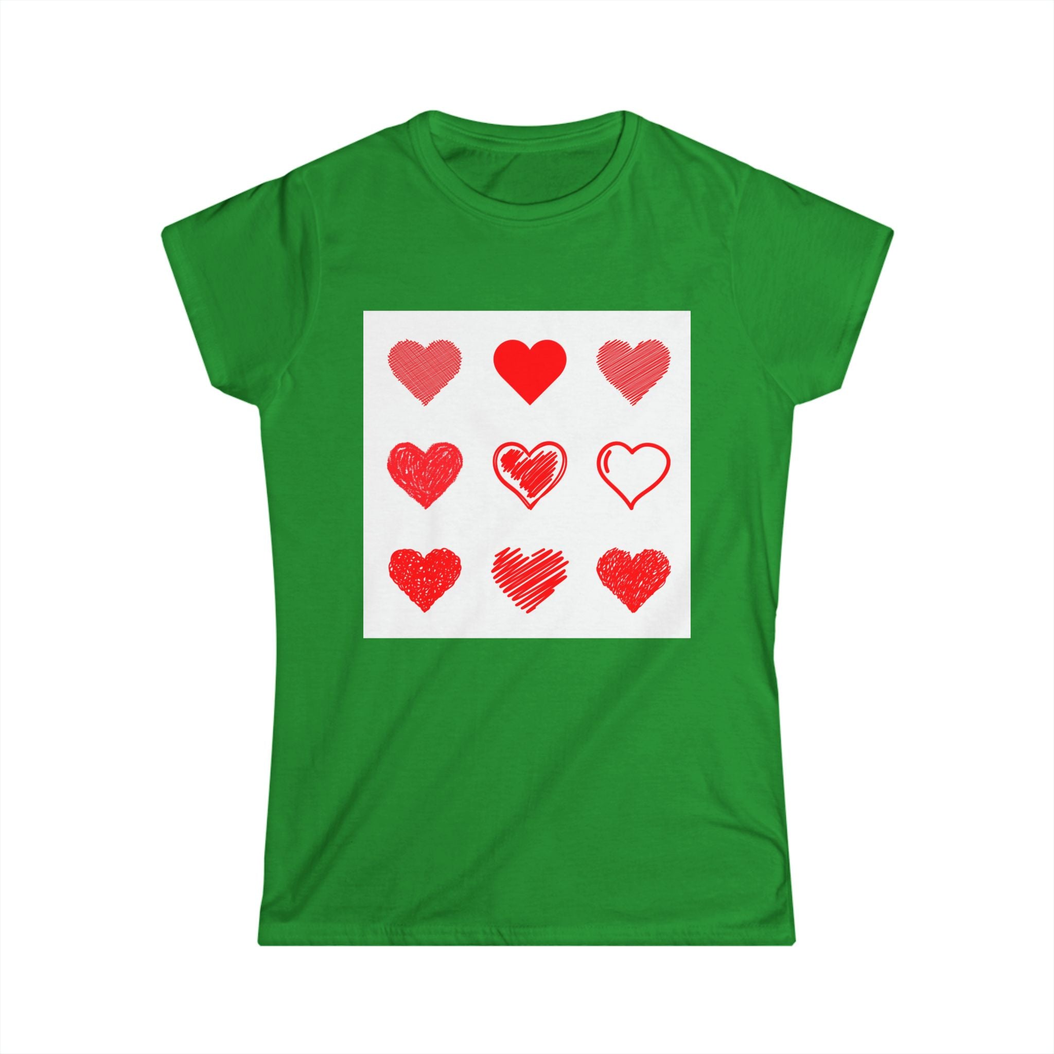 Women's Softstyle Tee — Minimal White Crewneck T-Shirt
