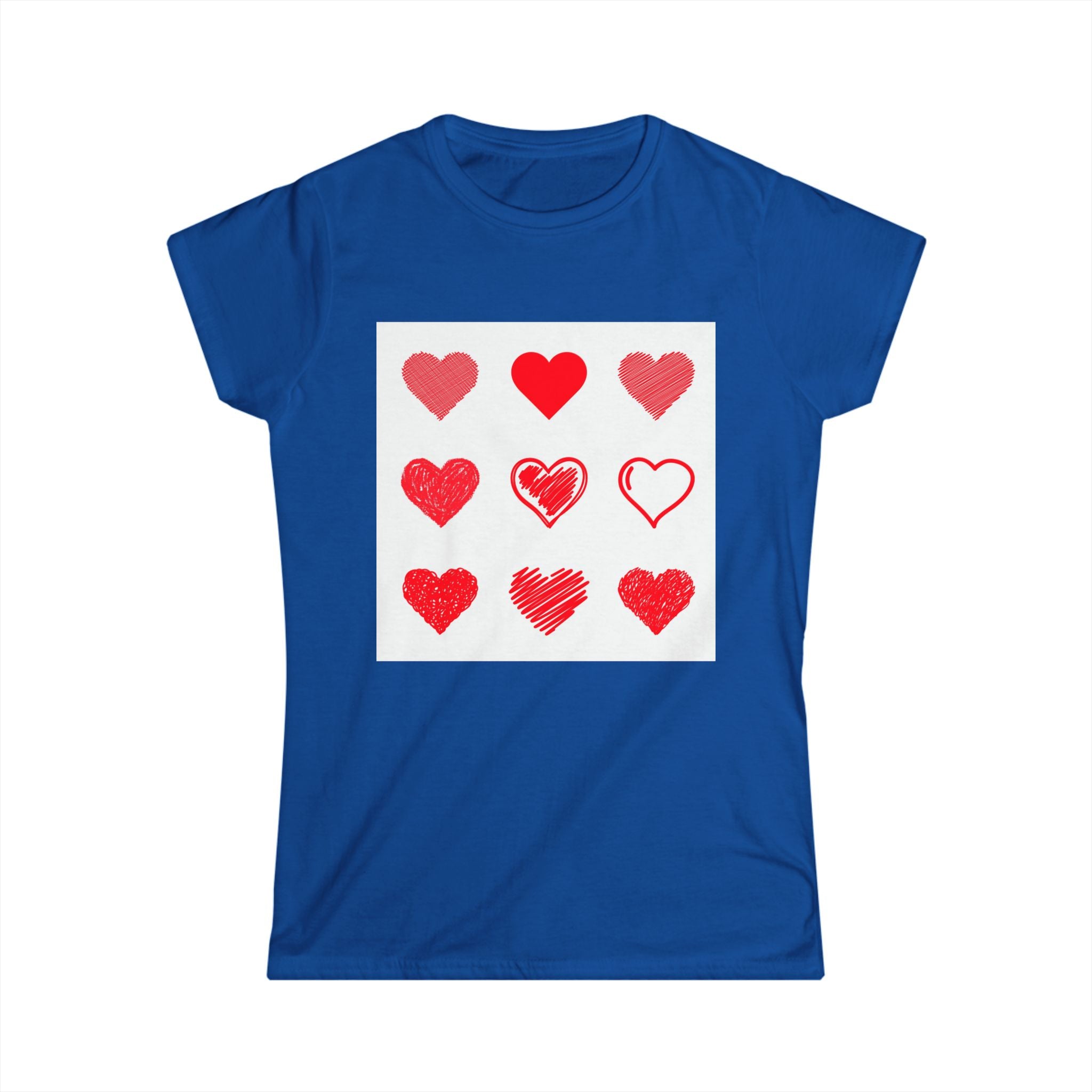 Women's Softstyle Tee — Minimal White Crewneck T-Shirt