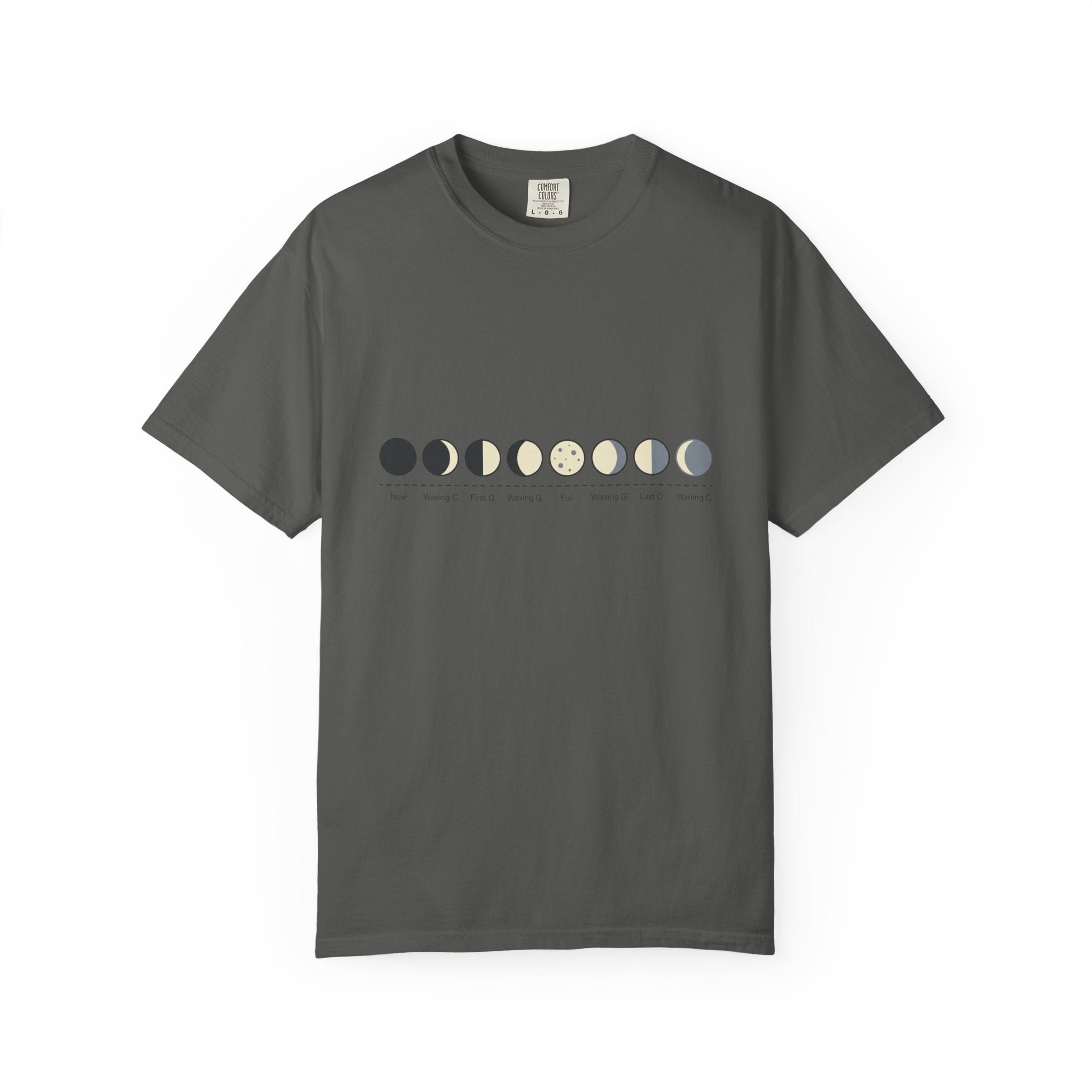Moon Phase T-Shirt — Lunar Cycle Graphic Tee