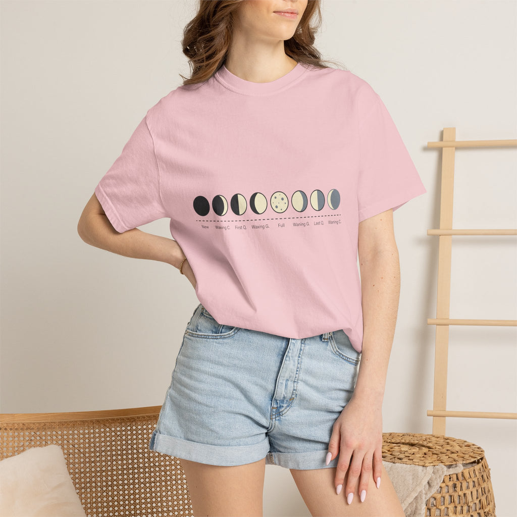 Moon Phase T-Shirt — Lunar Cycle Graphic Tee