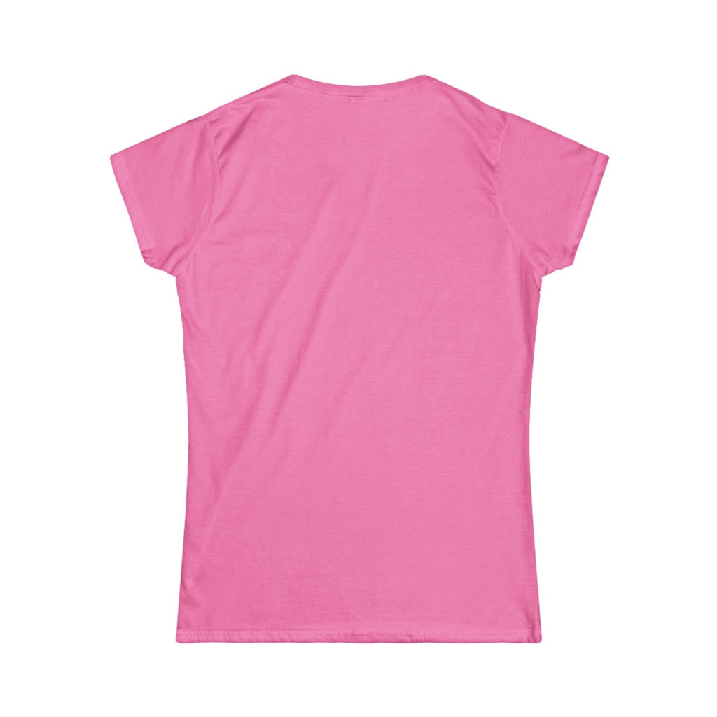Women's Softstyle Tee — Minimal White Crewneck T-Shirt