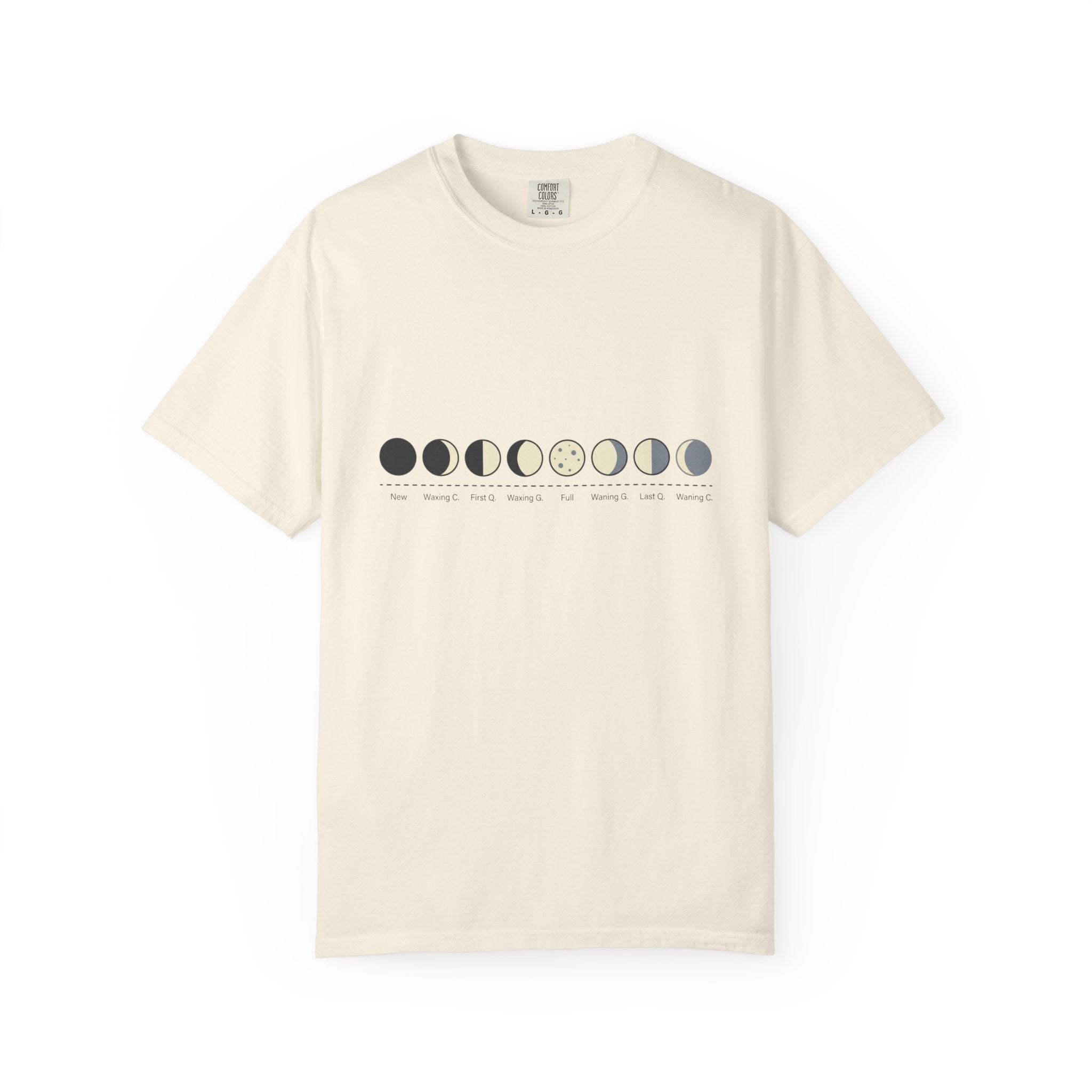 Moon Phase T-Shirt — Lunar Cycle Graphic Tee