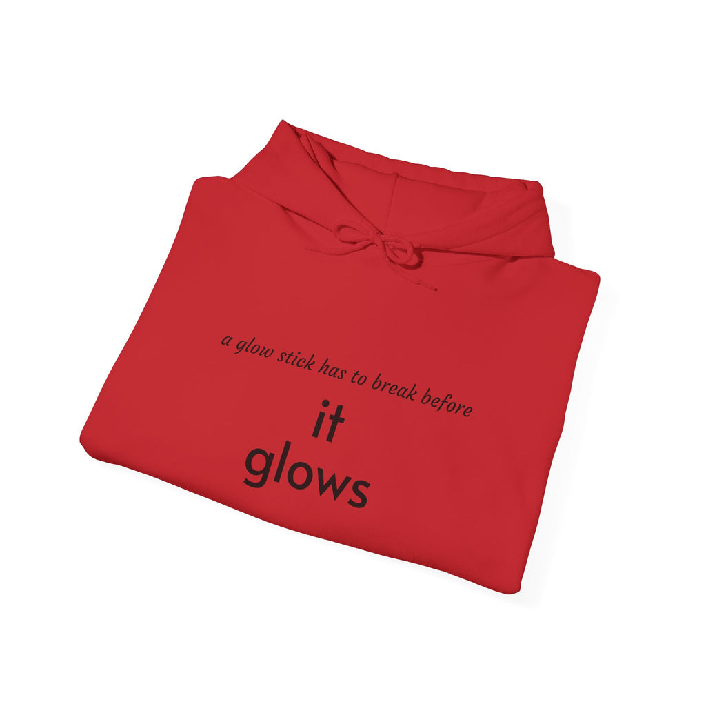 Faith Over Fear Hoodie — "it glows" Minimal Inspirational Pullover