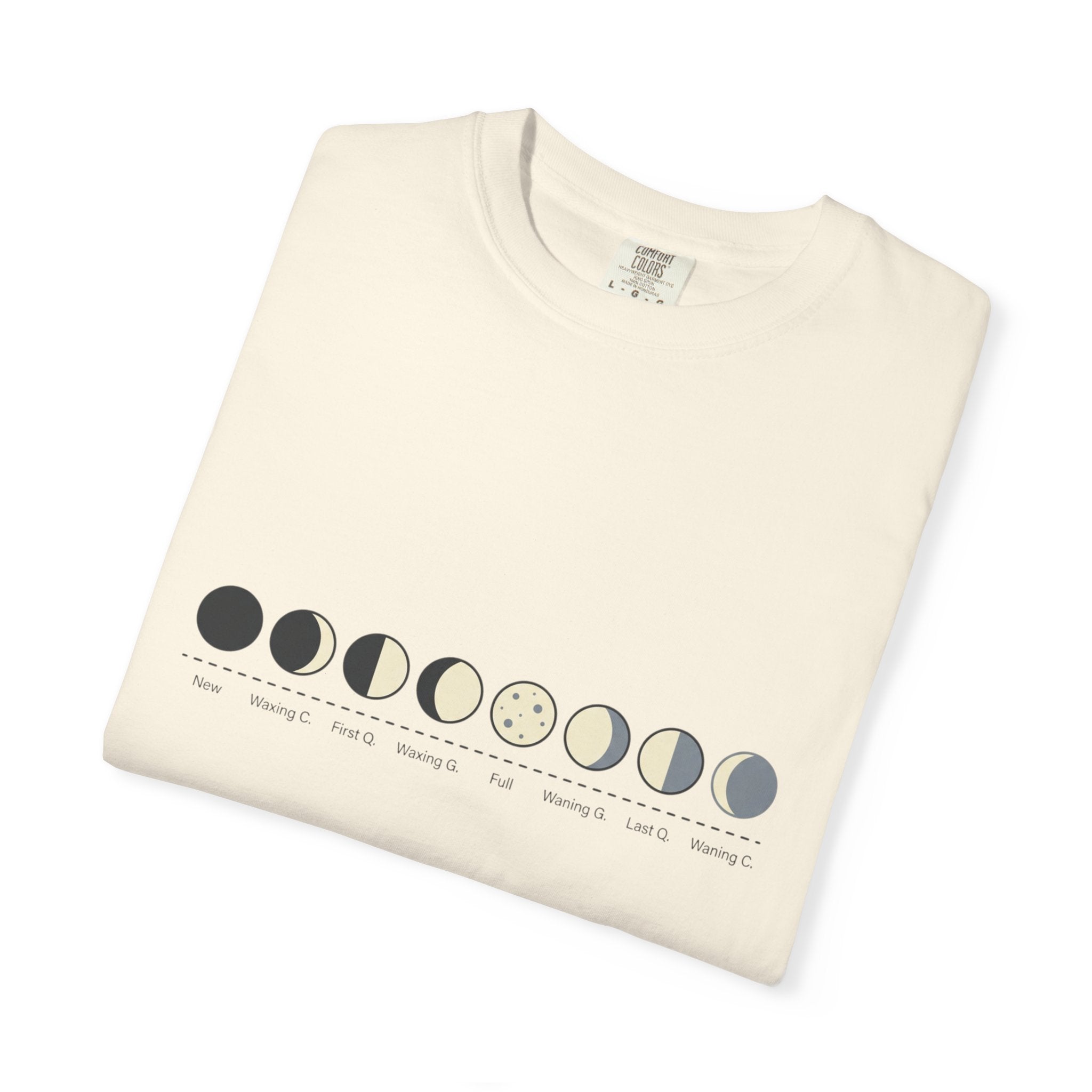 Moon Phase T-Shirt — Lunar Cycle Graphic Tee