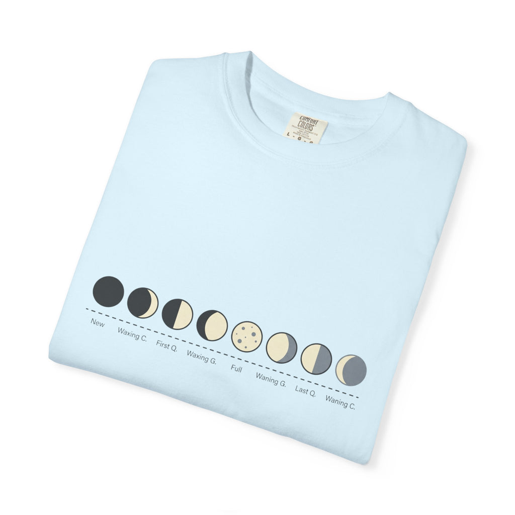 Moon Phase T-Shirt — Lunar Cycle Graphic Tee