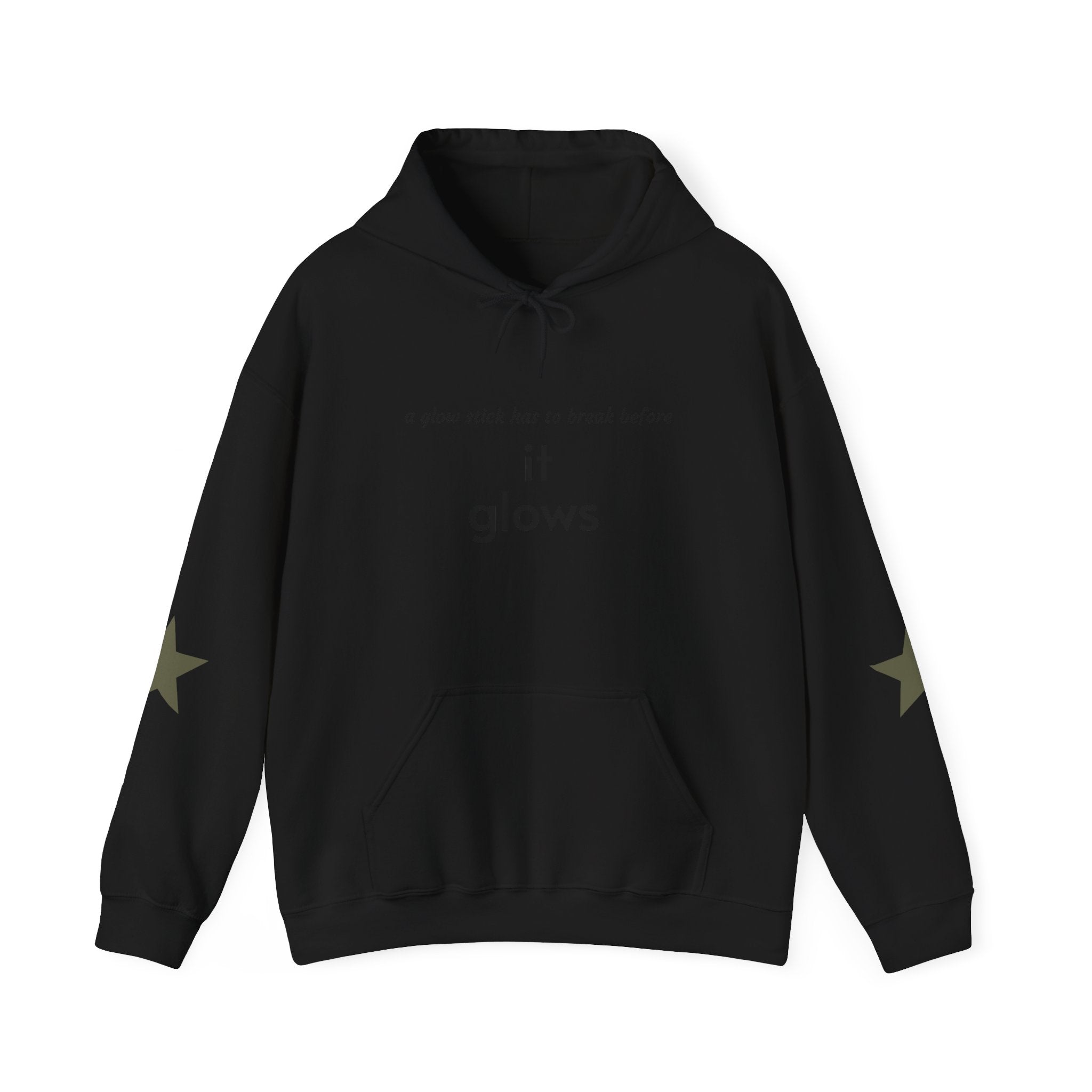 Faith Over Fear Hoodie — "it glows" Minimal Inspirational Pullover