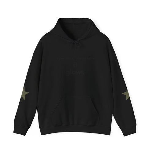 Faith Over Fear Hoodie — "it glows" Minimal Inspirational Pullover