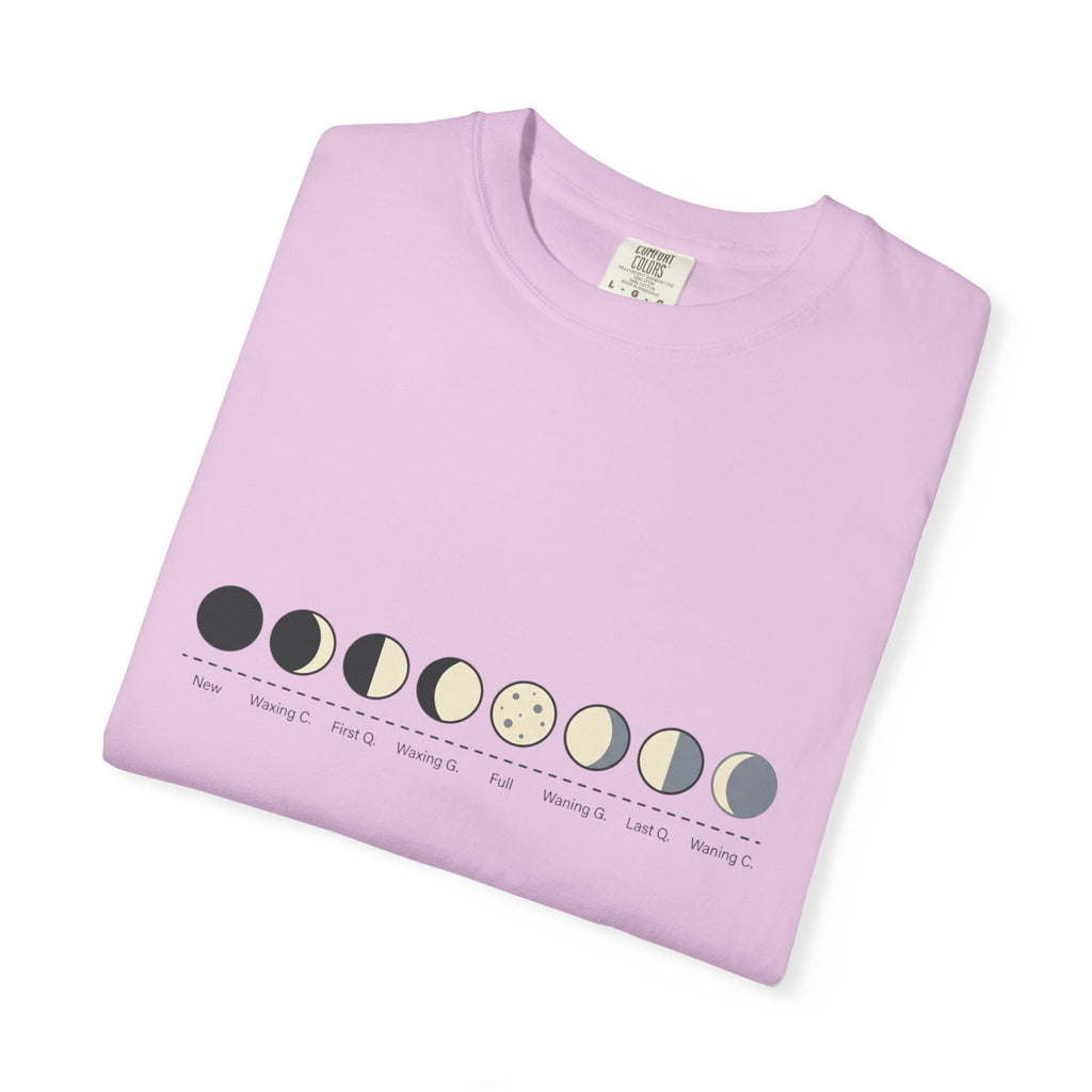 Moon Phase T-Shirt — Lunar Cycle Graphic Tee