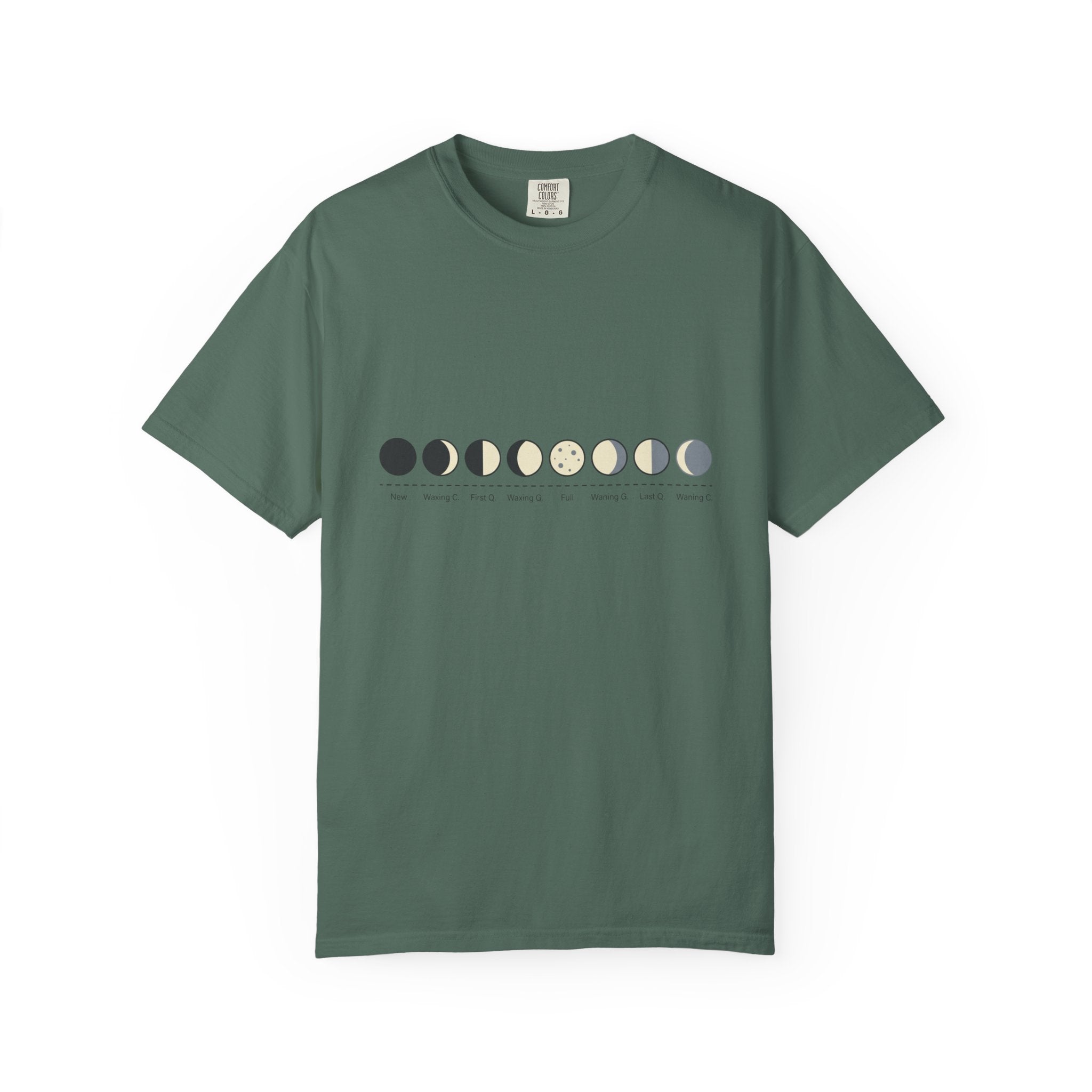 Moon Phase T-Shirt — Lunar Cycle Graphic Tee