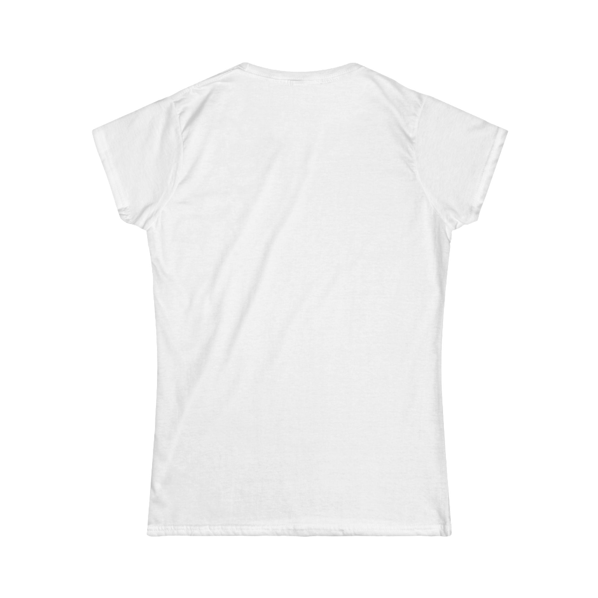 Women's Softstyle Tee — Minimal White Crewneck T-Shirt