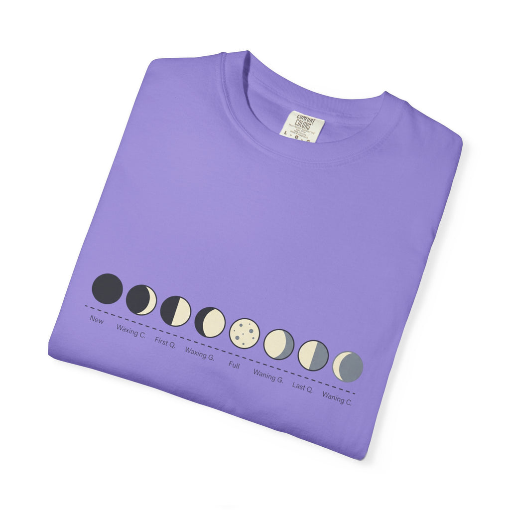 Moon Phase T-Shirt — Lunar Cycle Graphic Tee