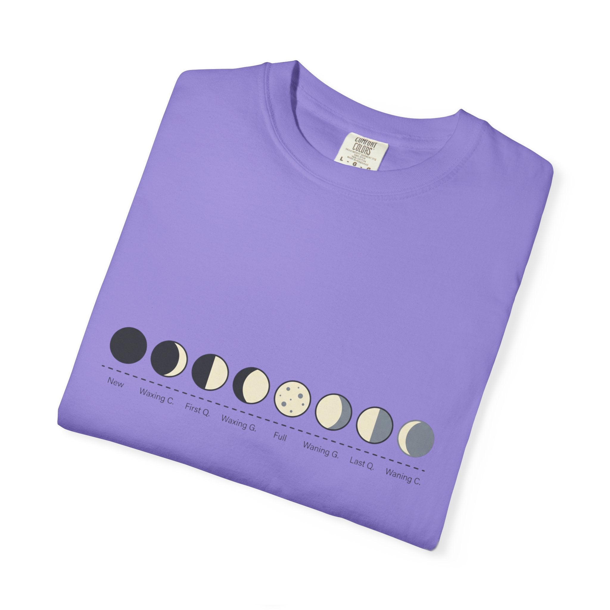 Moon Phase T-Shirt — Lunar Cycle Graphic Tee