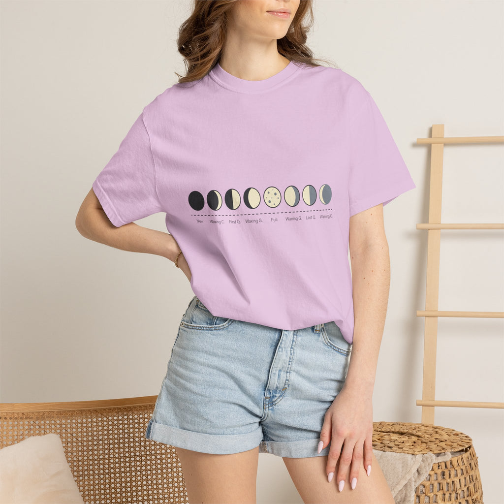 Moon Phase T-Shirt — Lunar Cycle Graphic Tee