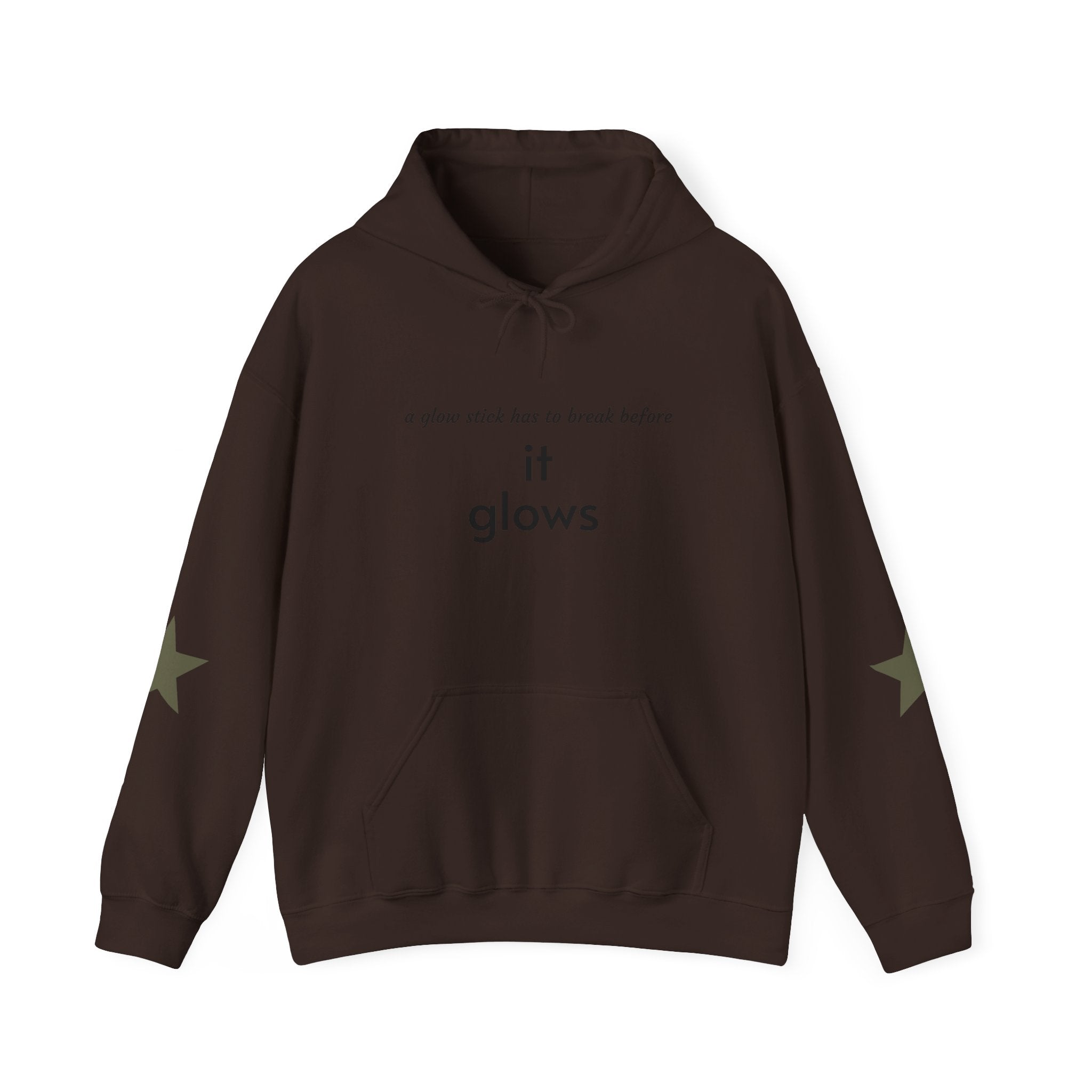 Faith Over Fear Hoodie — "it glows" Minimal Inspirational Pullover