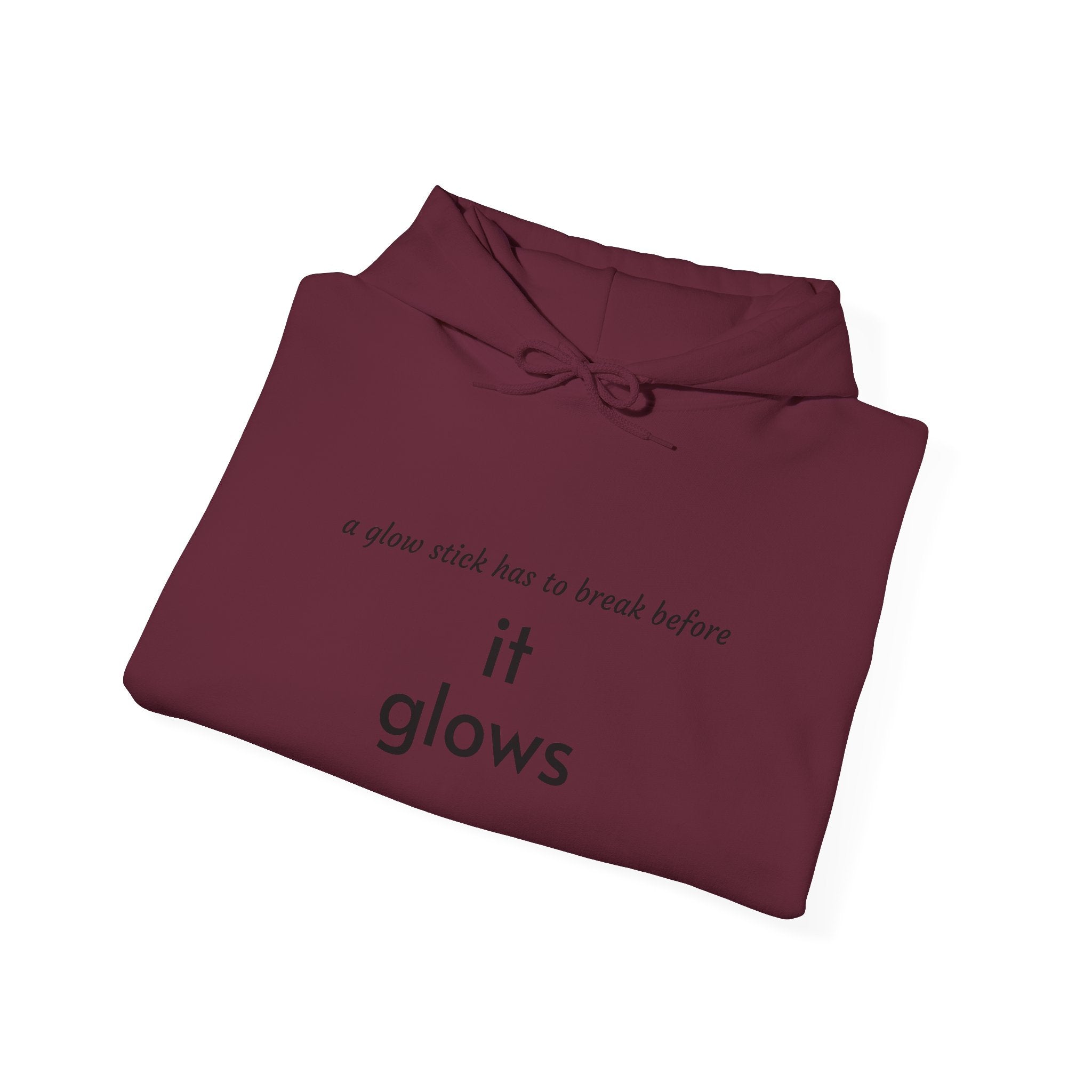 Faith Over Fear Hoodie — "it glows" Minimal Inspirational Pullover