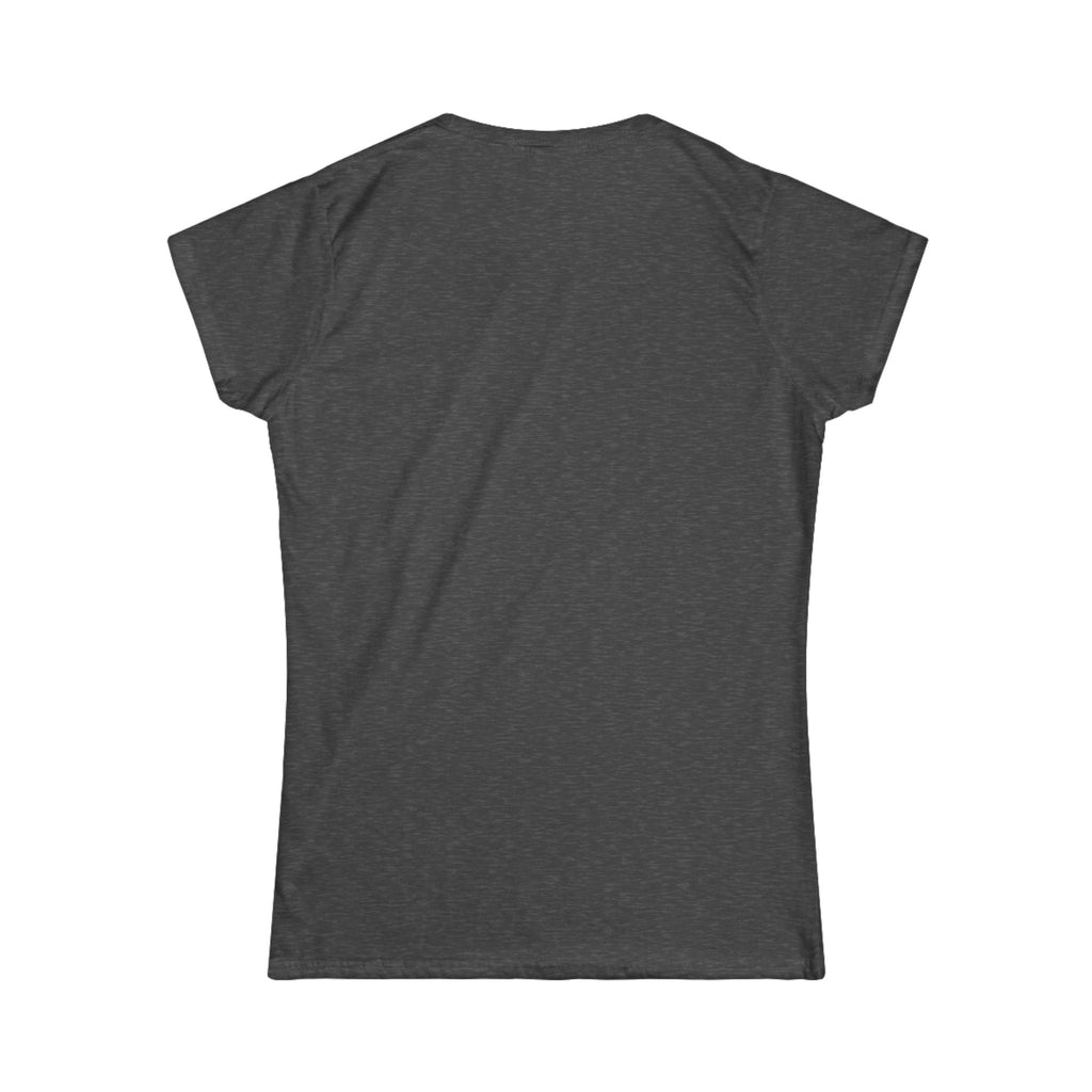 Women's Softstyle Tee — Minimal White Crewneck T-Shirt