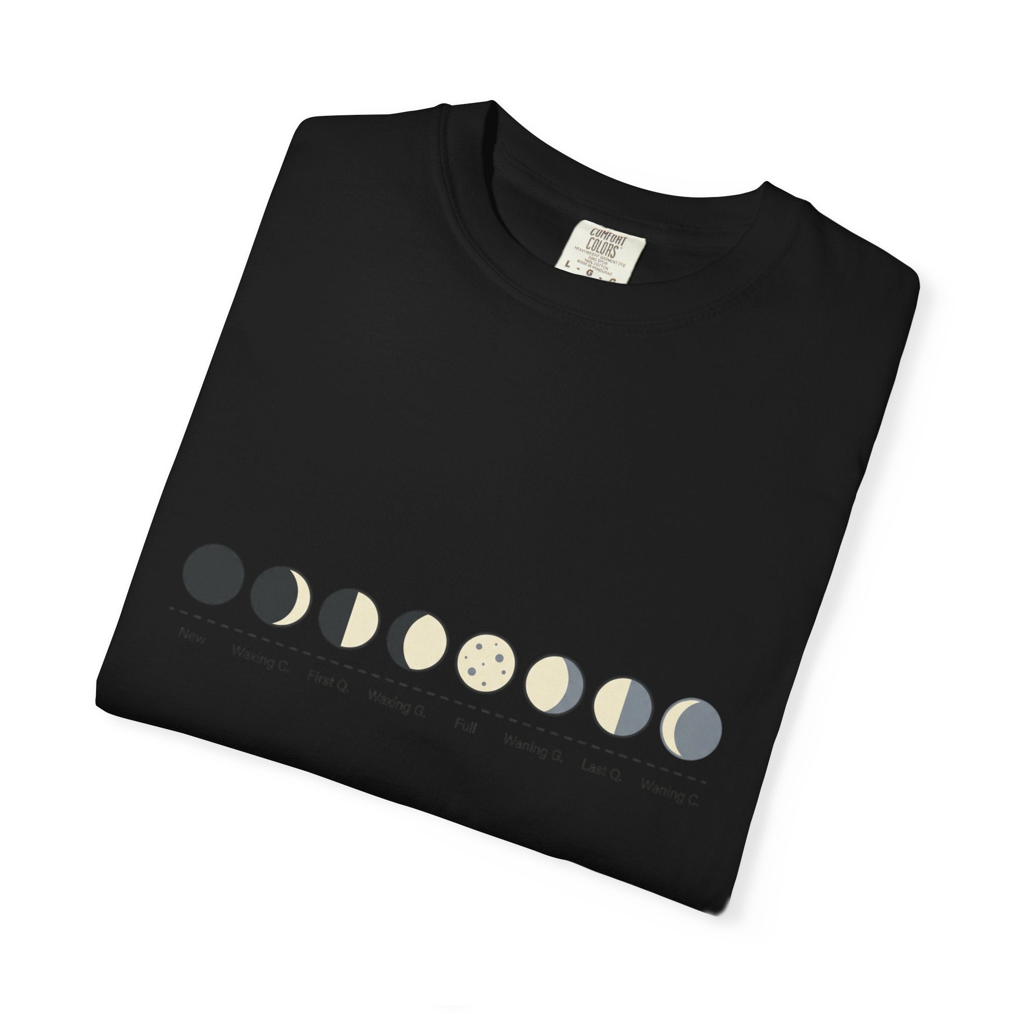Moon Phase T-Shirt — Lunar Cycle Graphic Tee