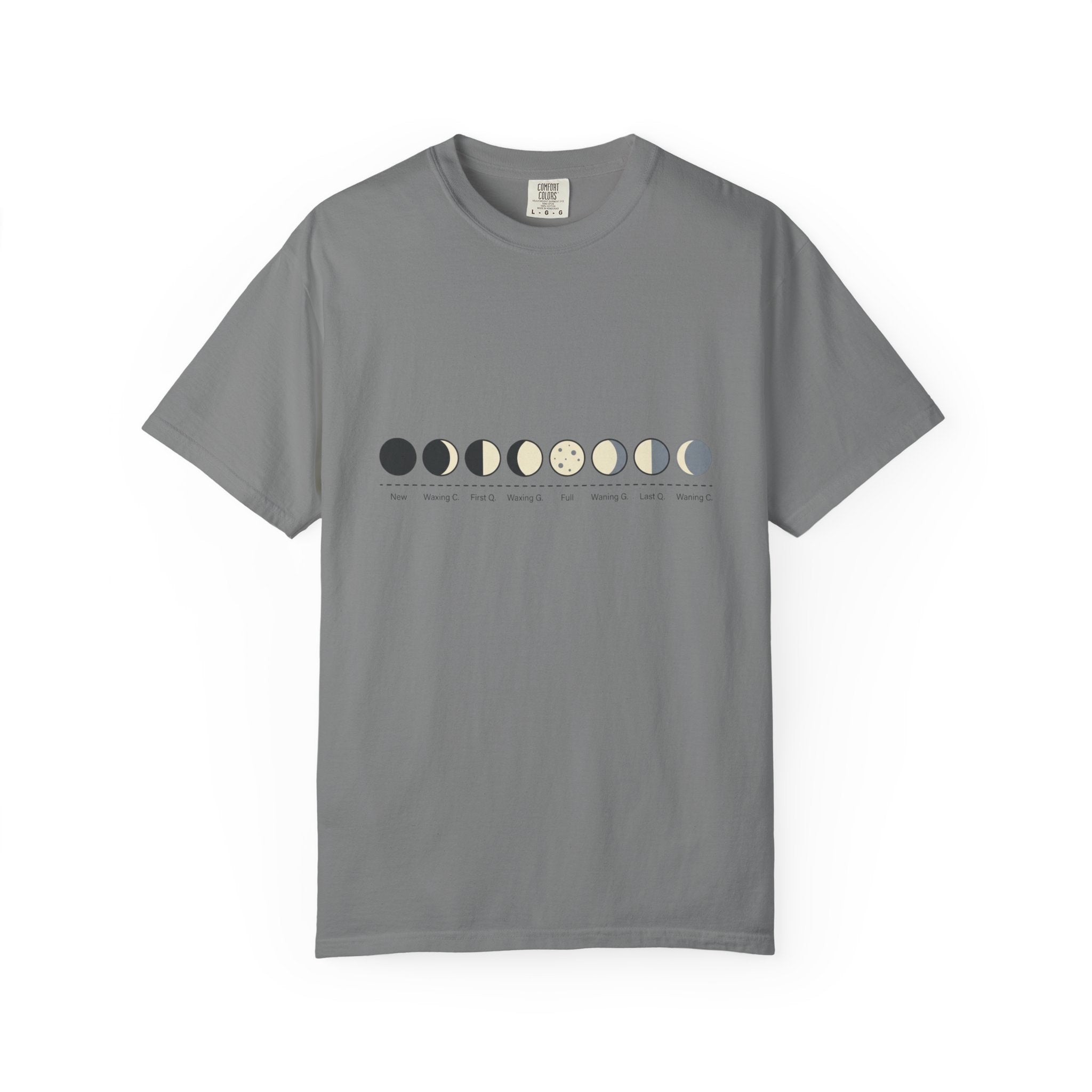 Moon Phase T-Shirt — Lunar Cycle Graphic Tee