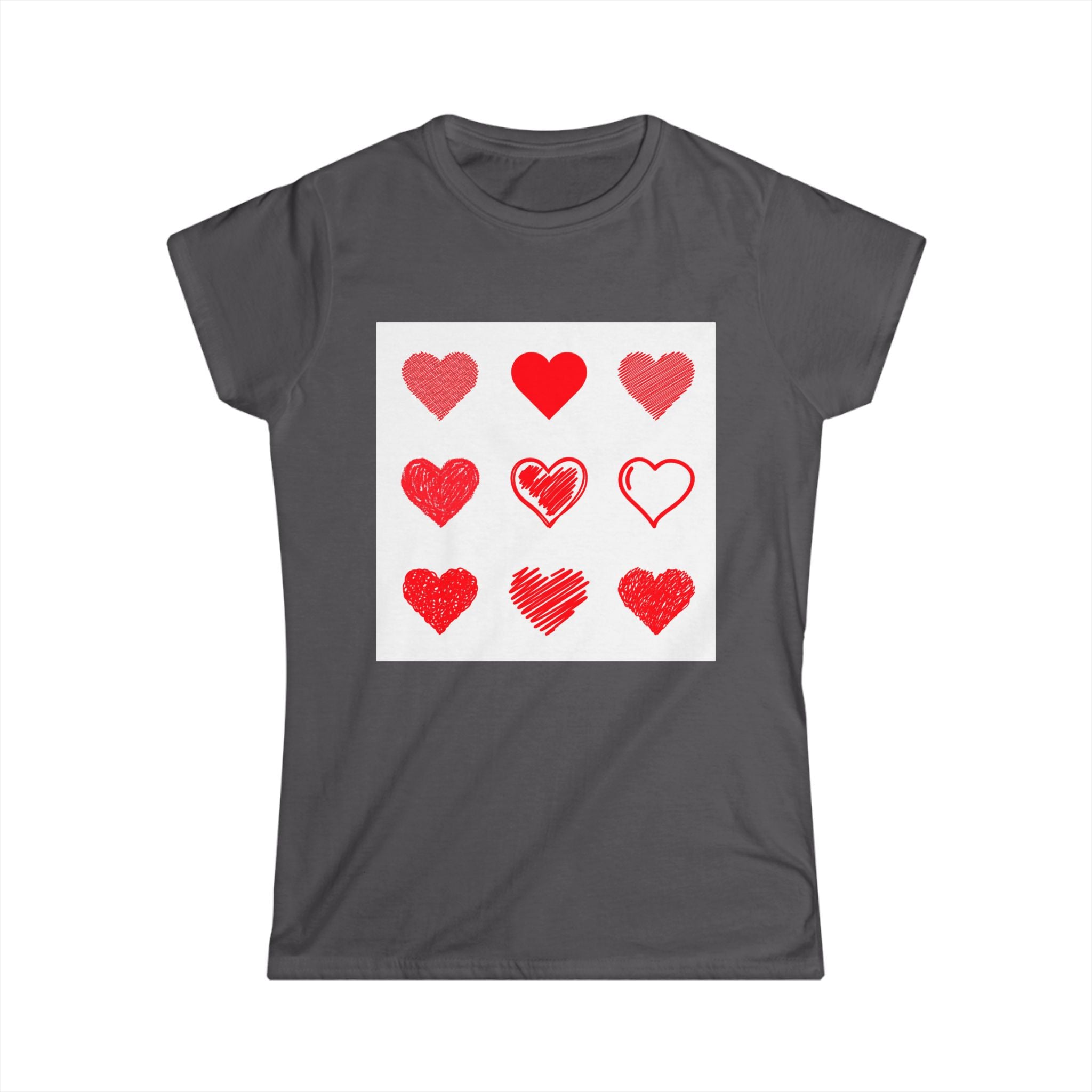 Women's Softstyle Tee — Minimal White Crewneck T-Shirt